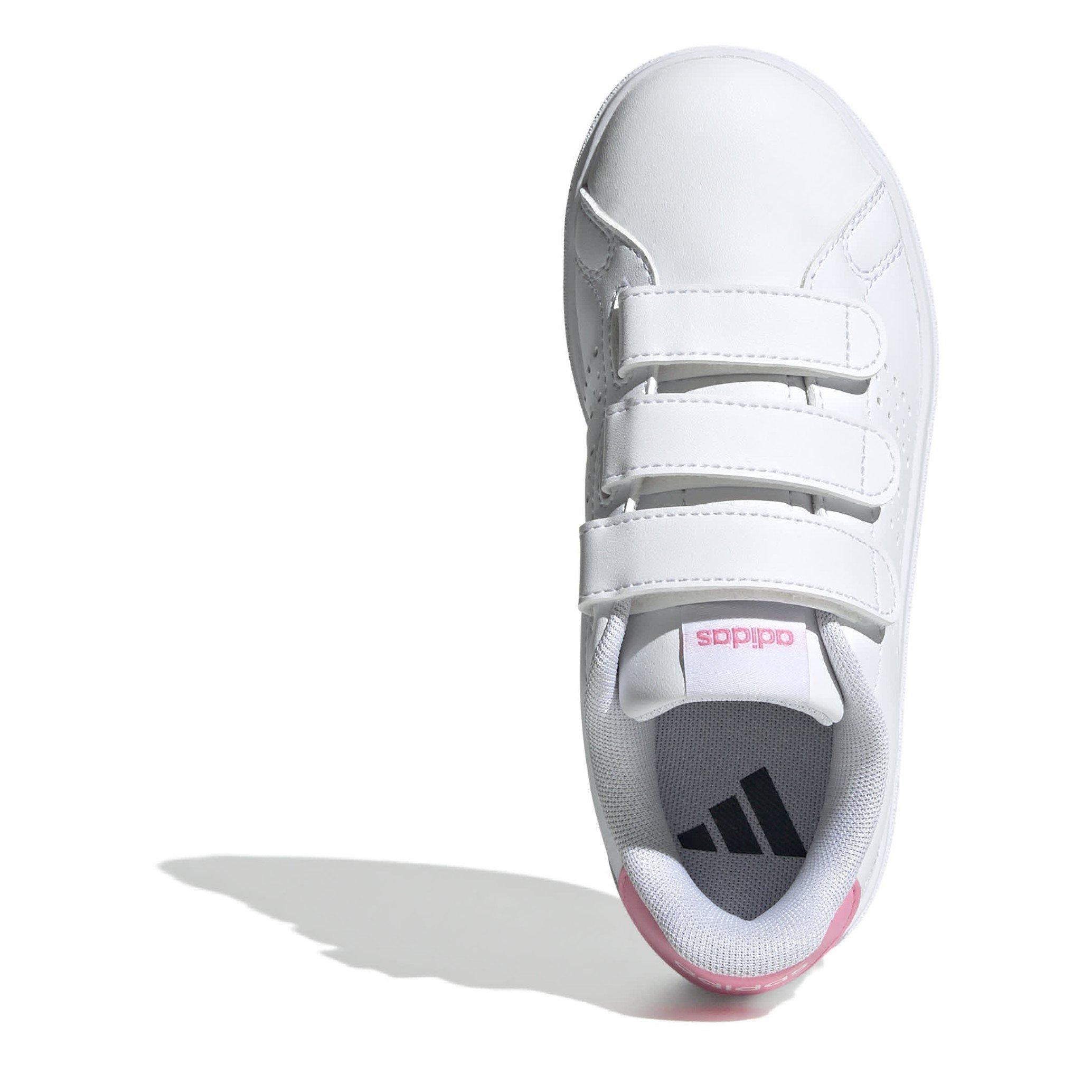 Weiß/Rosa - adidas - Advantage Base 2.0 Shoes Kids - 5