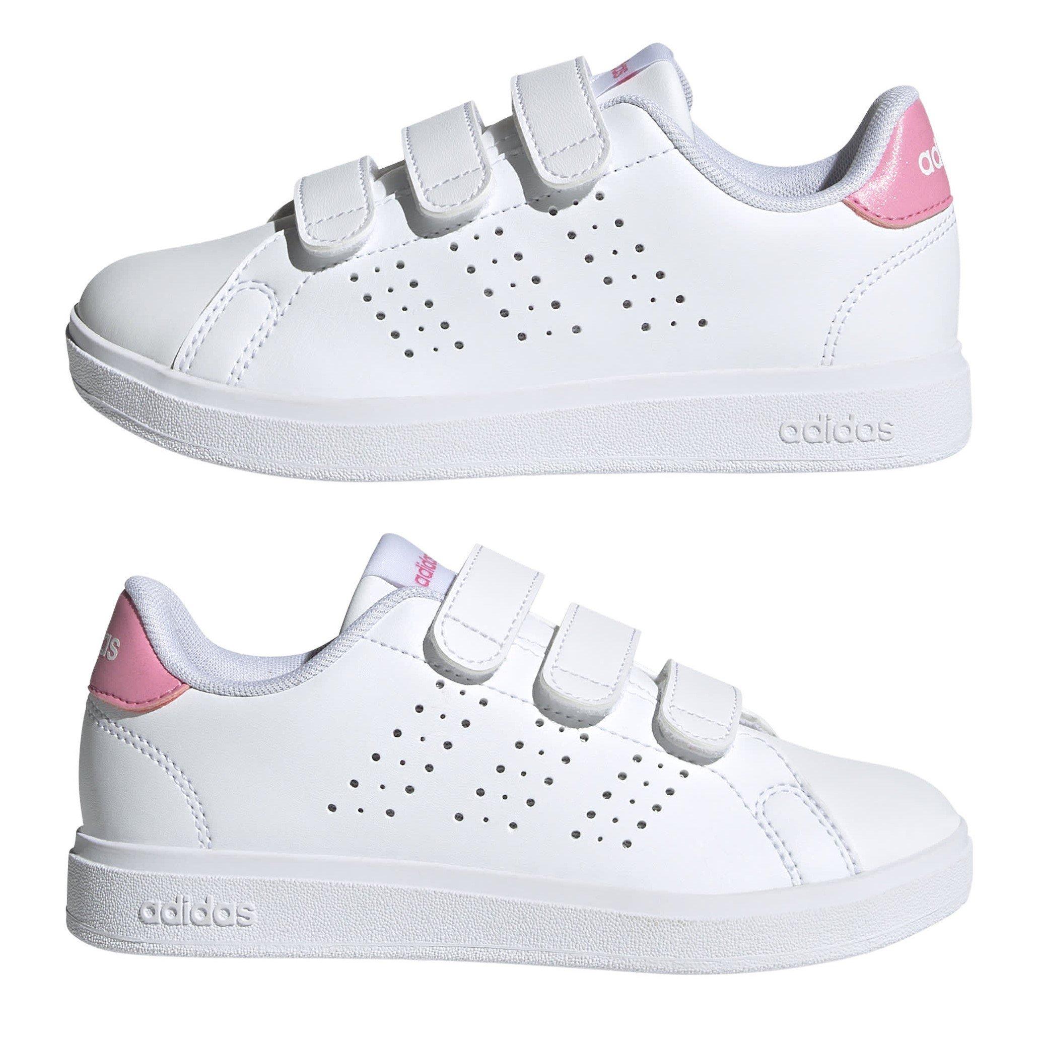 Weiß/Rosa - adidas - Advantage Base 2.0 Shoes Kids - 9