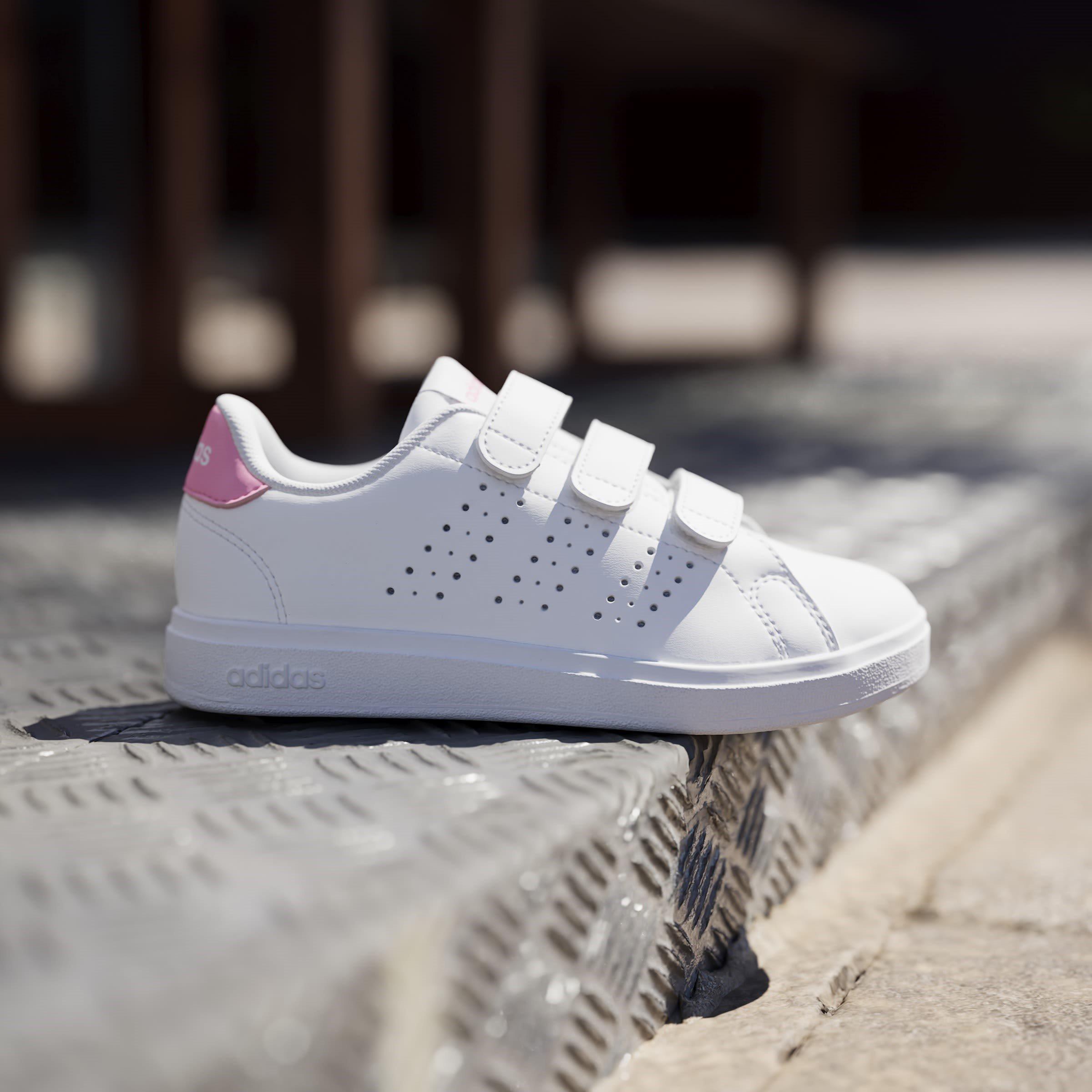 Weiß/Rosa - adidas - Advantage Base 2.0 Shoes Kids - 10