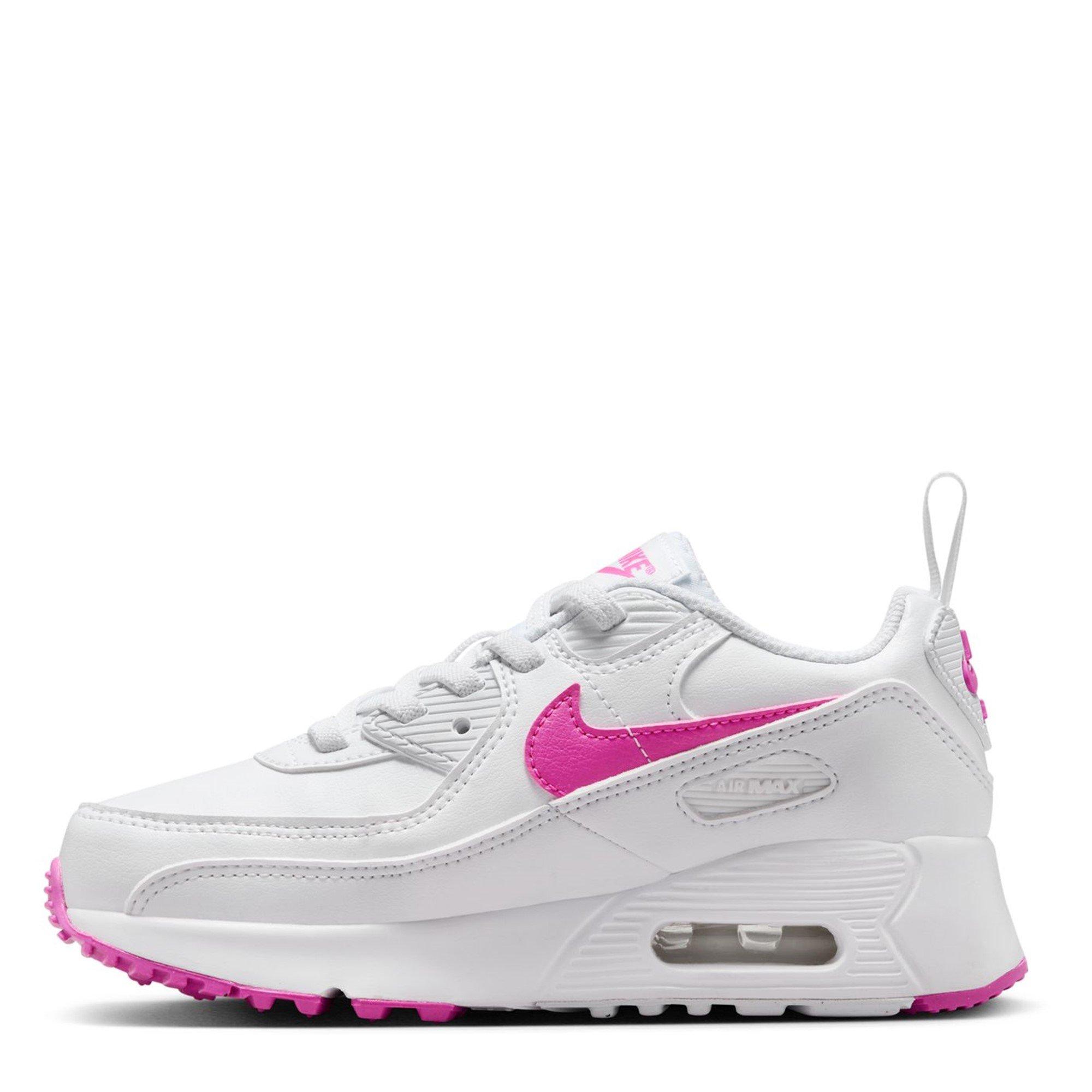 White/Pink - Nike - Air Max 90 EasyOn Childrens - 2