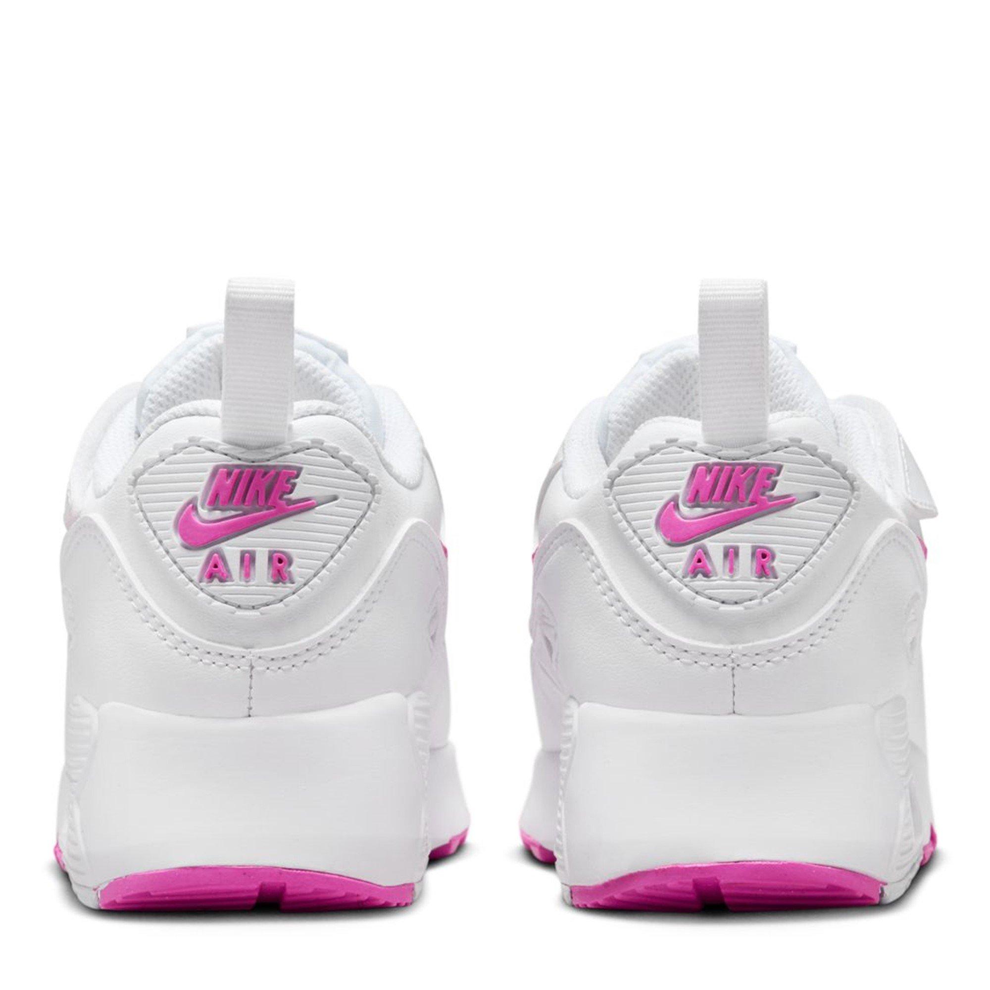 White/Pink - Nike - Air Max 90 EasyOn Childrens - 4