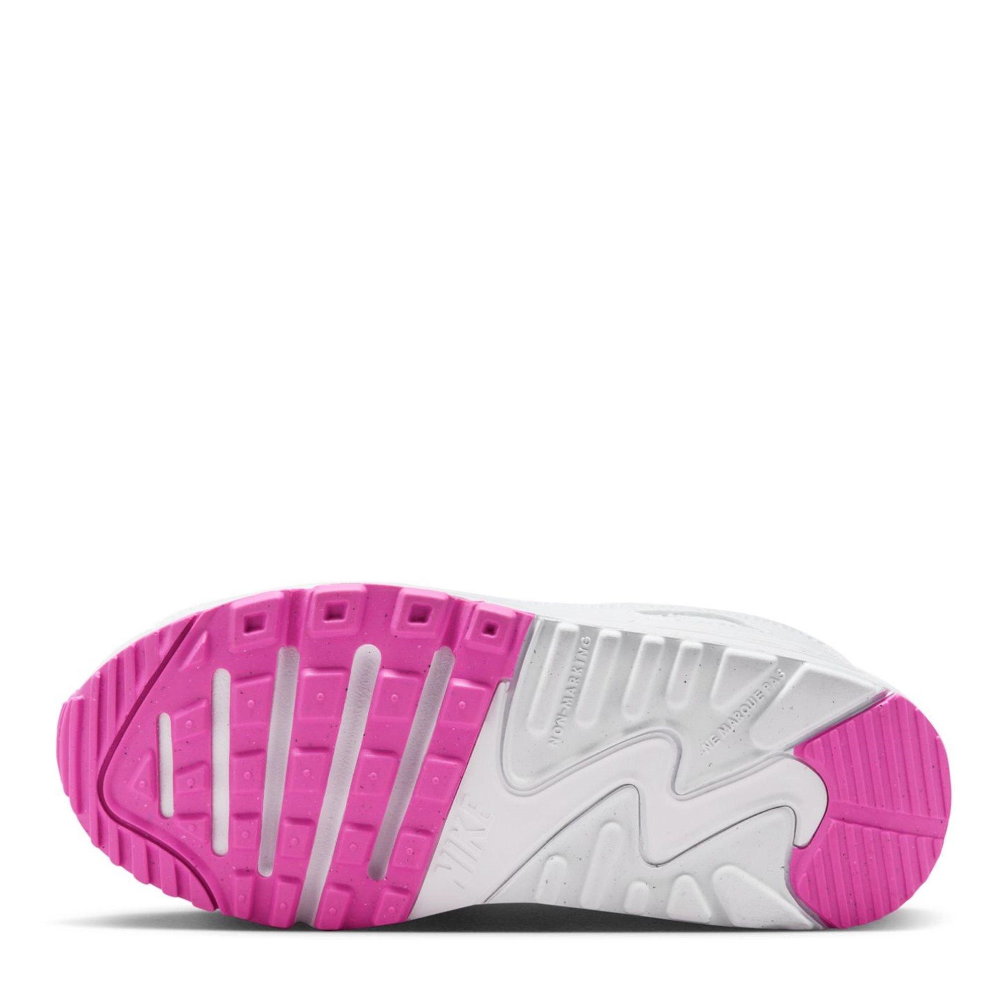 White/Pink - Nike - Air Max 90 EasyOn Childrens - 6