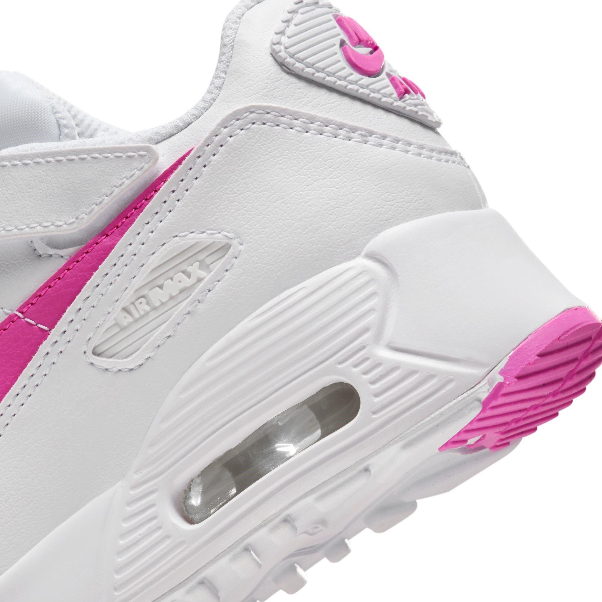 White/Pink - Nike - Air Max 90 EasyOn Childrens - 8