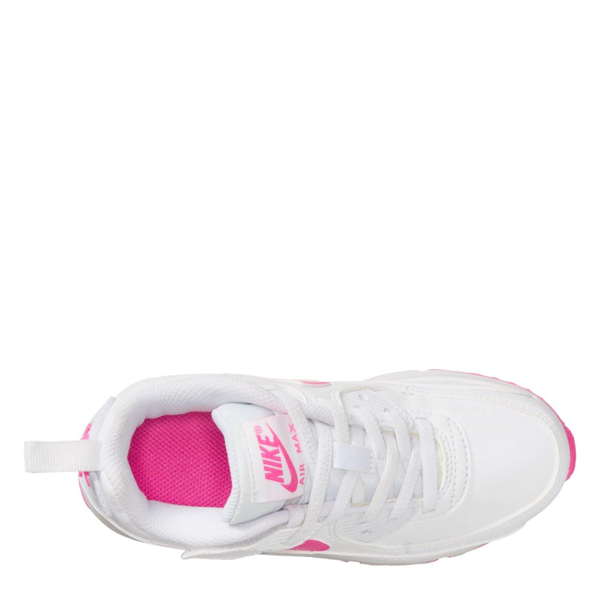White/Pink - Nike - Air Max 90 EasyOn Childrens - 9
