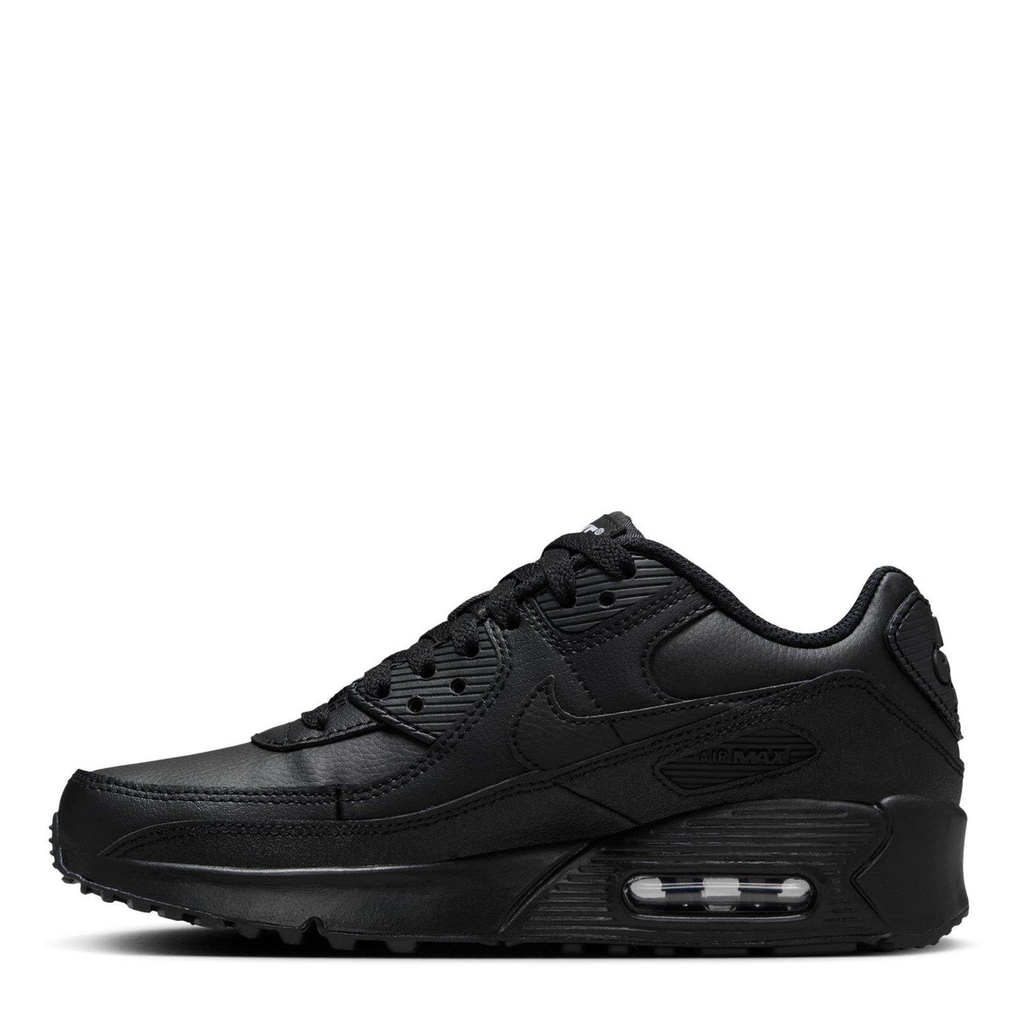 Triple Black - Nike - Air Max 90 Little/Big Kids' Shoes - 2