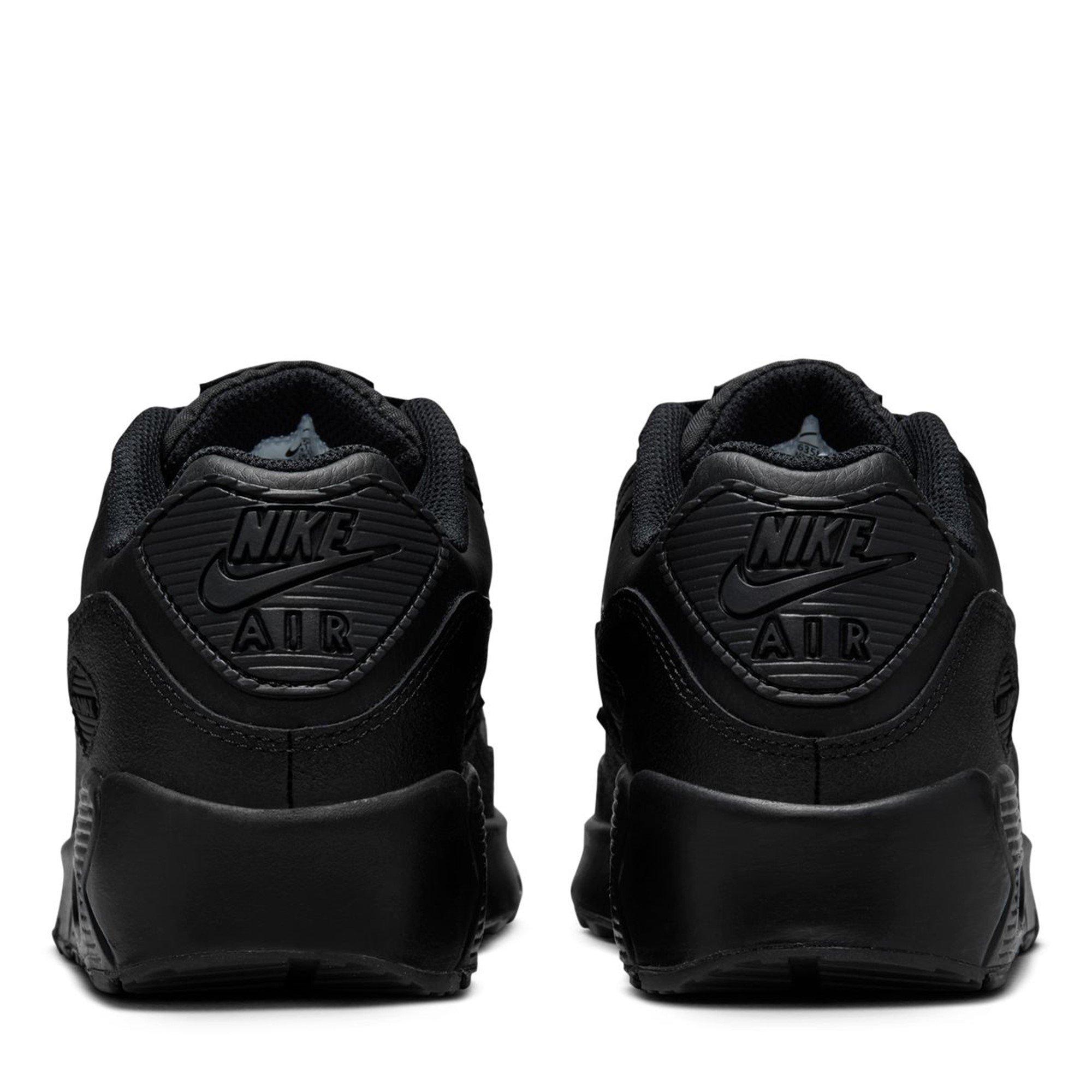 Triple Black - Nike - Air Max 90 Little/Big Kids' Shoes - 4