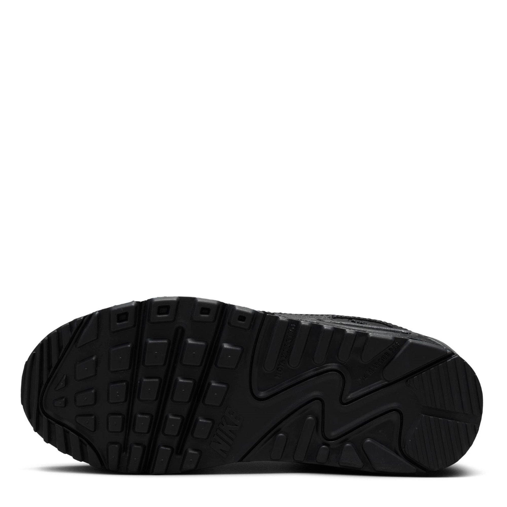 Triple Black - Nike - Air Max 90 Little/Big Kids' Shoes - 6