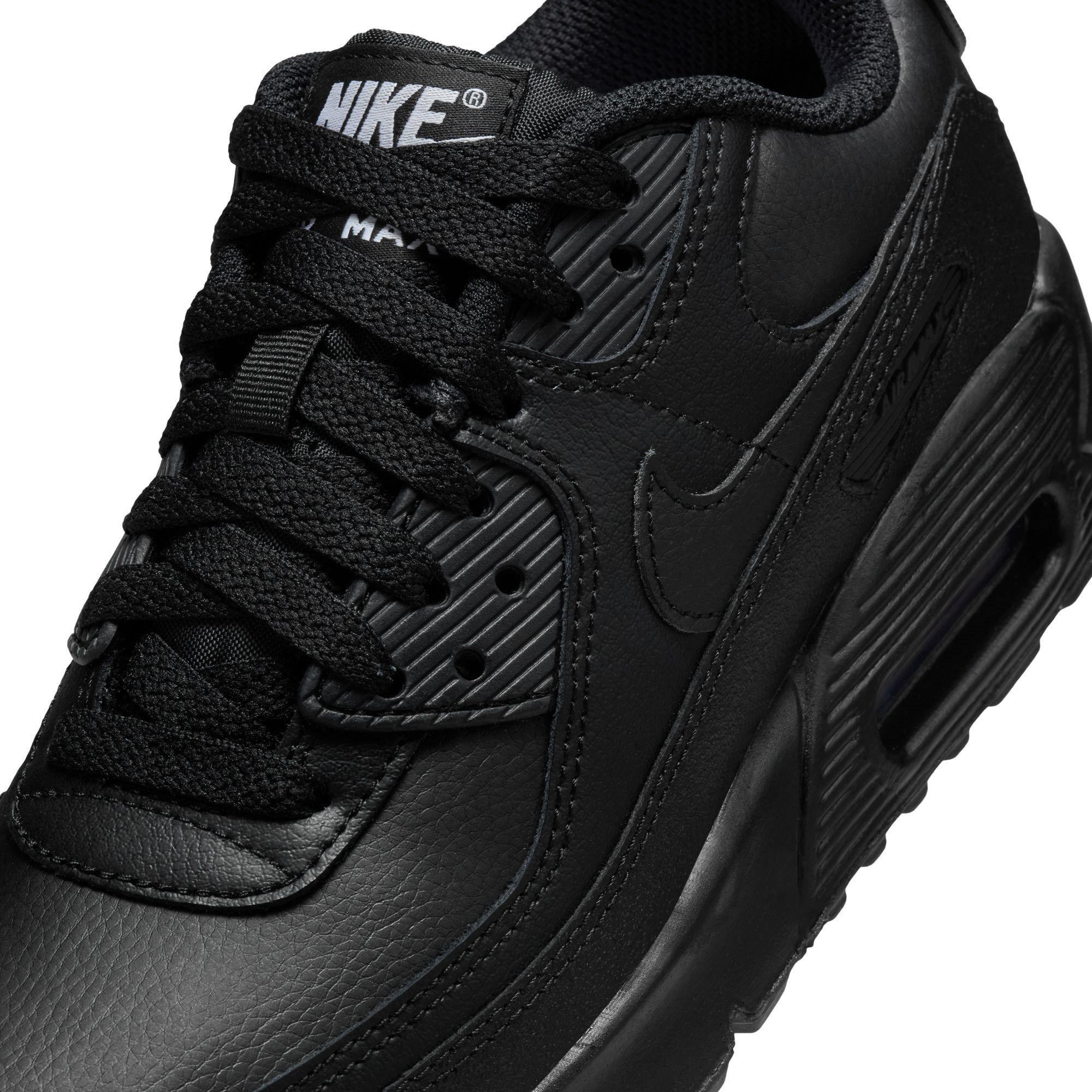 Triple Black - Nike - Air Max 90 Little/Big Kids' Shoes - 7