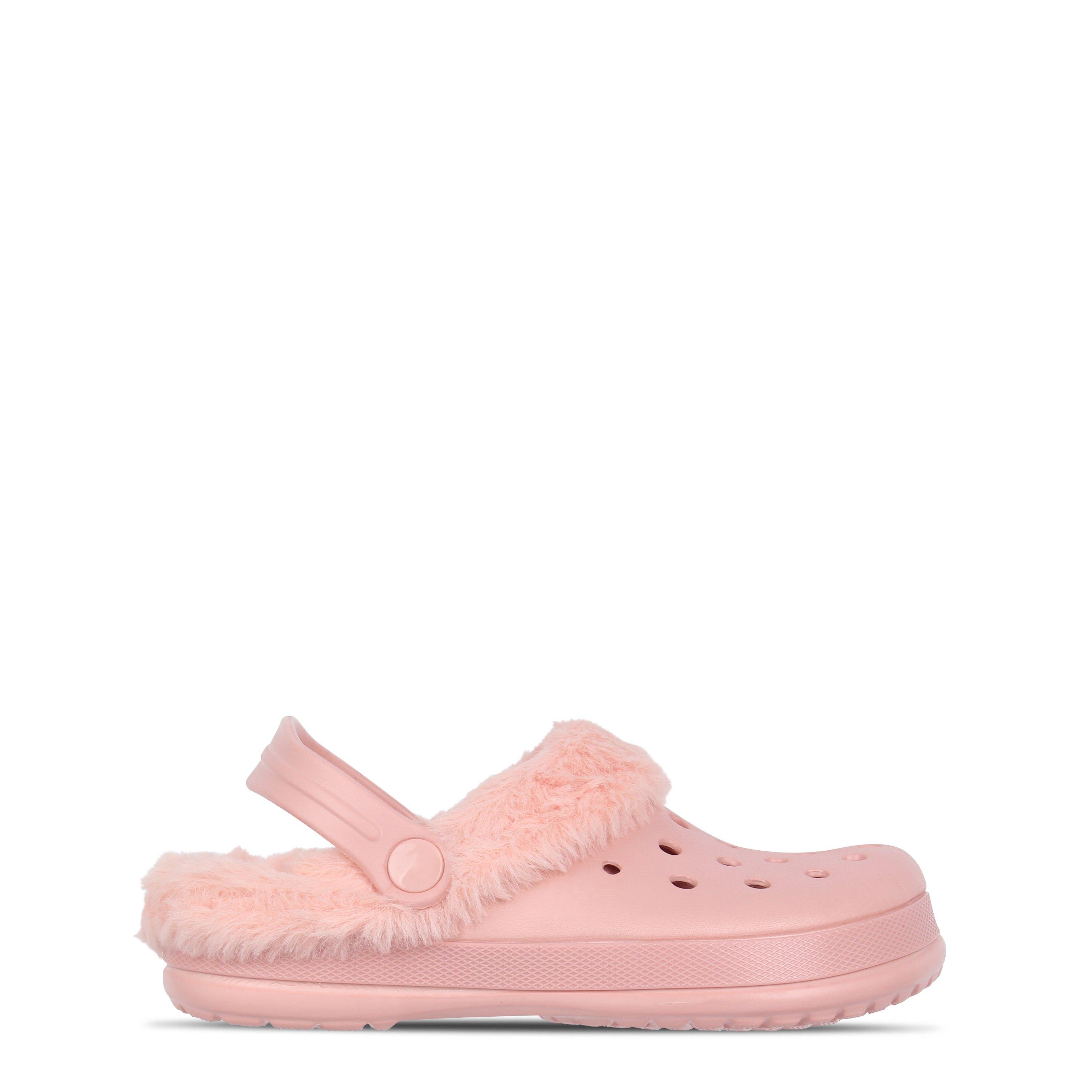 Pink - Hot Tuna - Kids' Fur Slider Slippers - 1