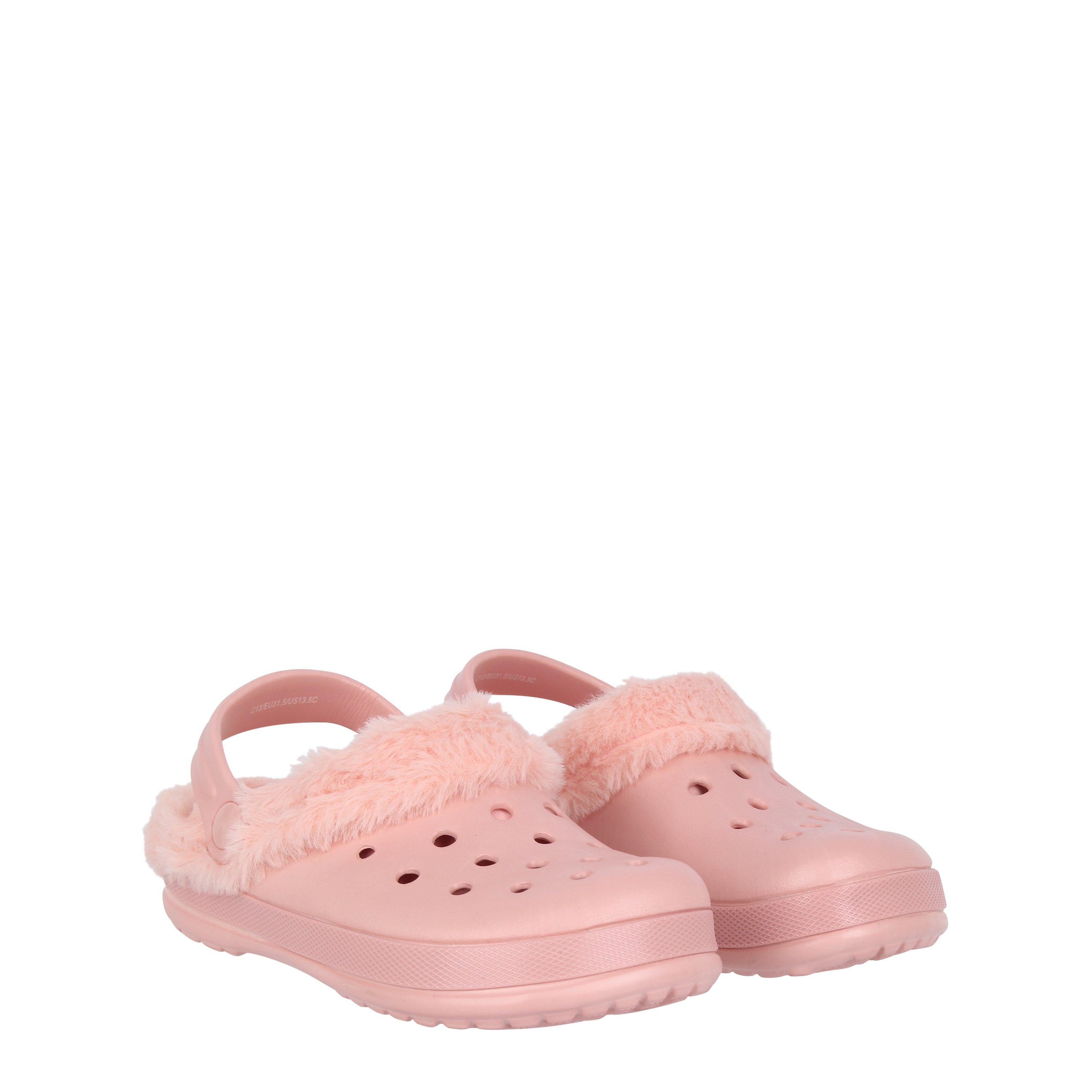 Pink - Hot Tuna - Kids' Fur Slider Slippers - 3