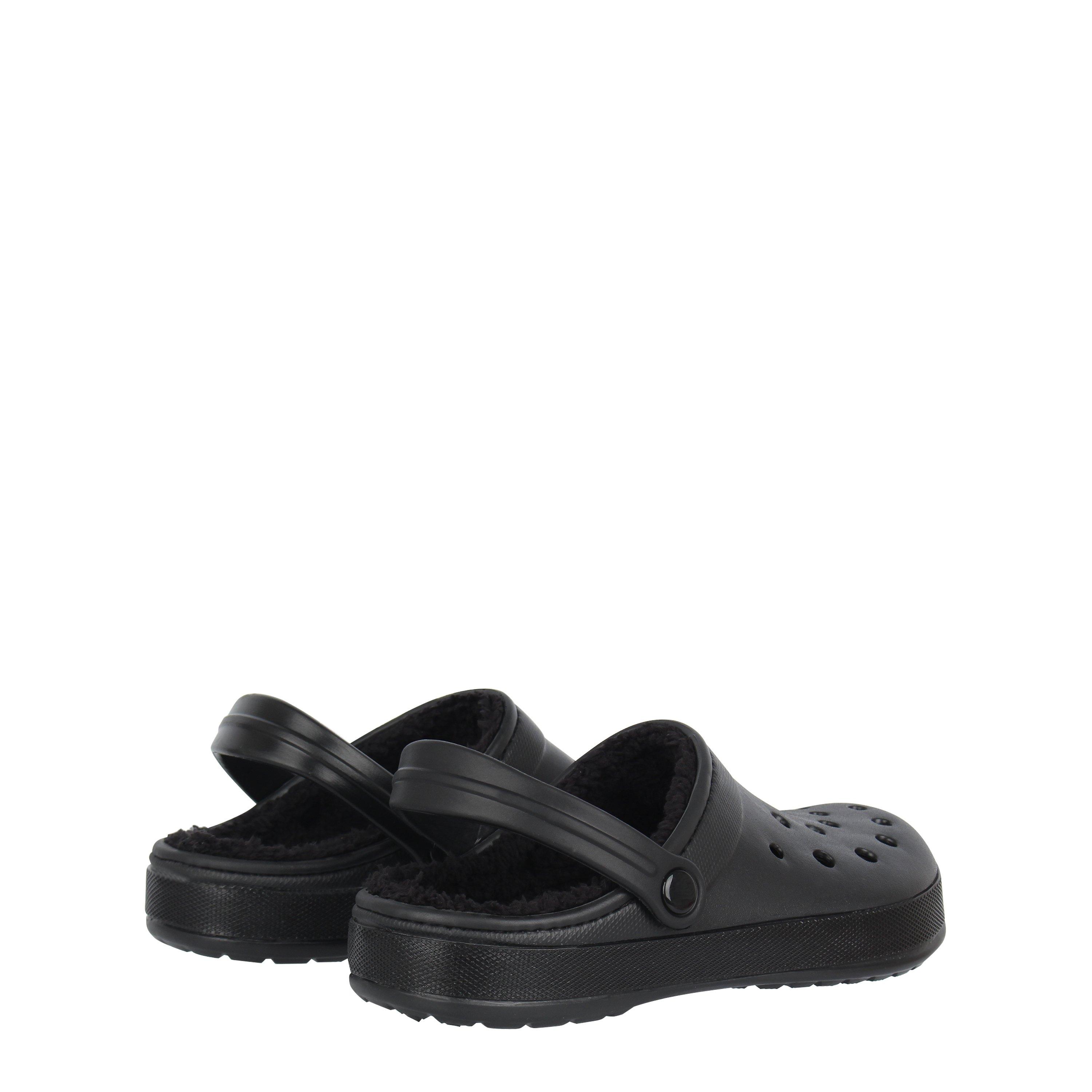 Black - Hot Tuna - Kids' Fur Slider Slippers - 4