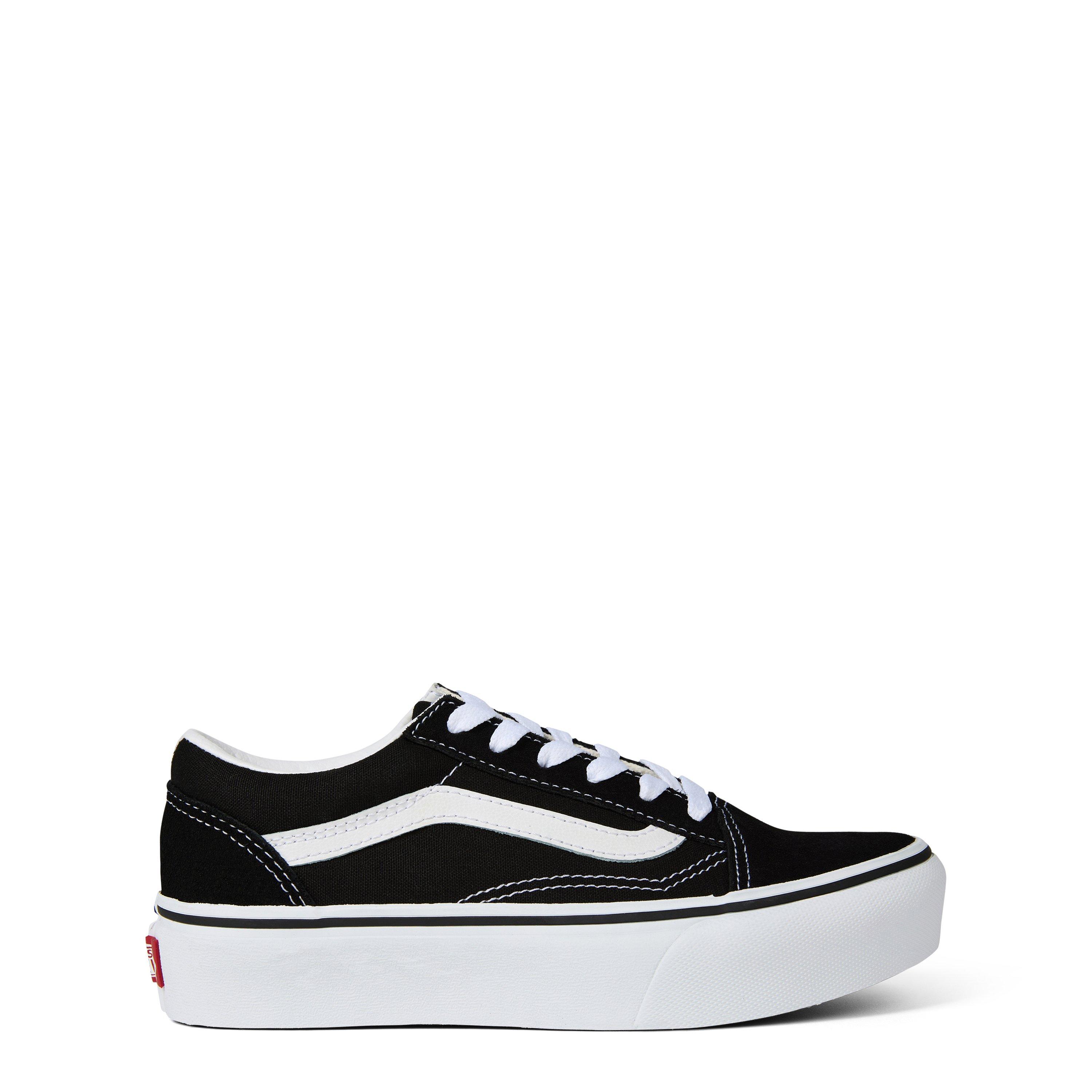 Vans Boys Kids' Old School Platform Trainers - Black/White - C13 (31)