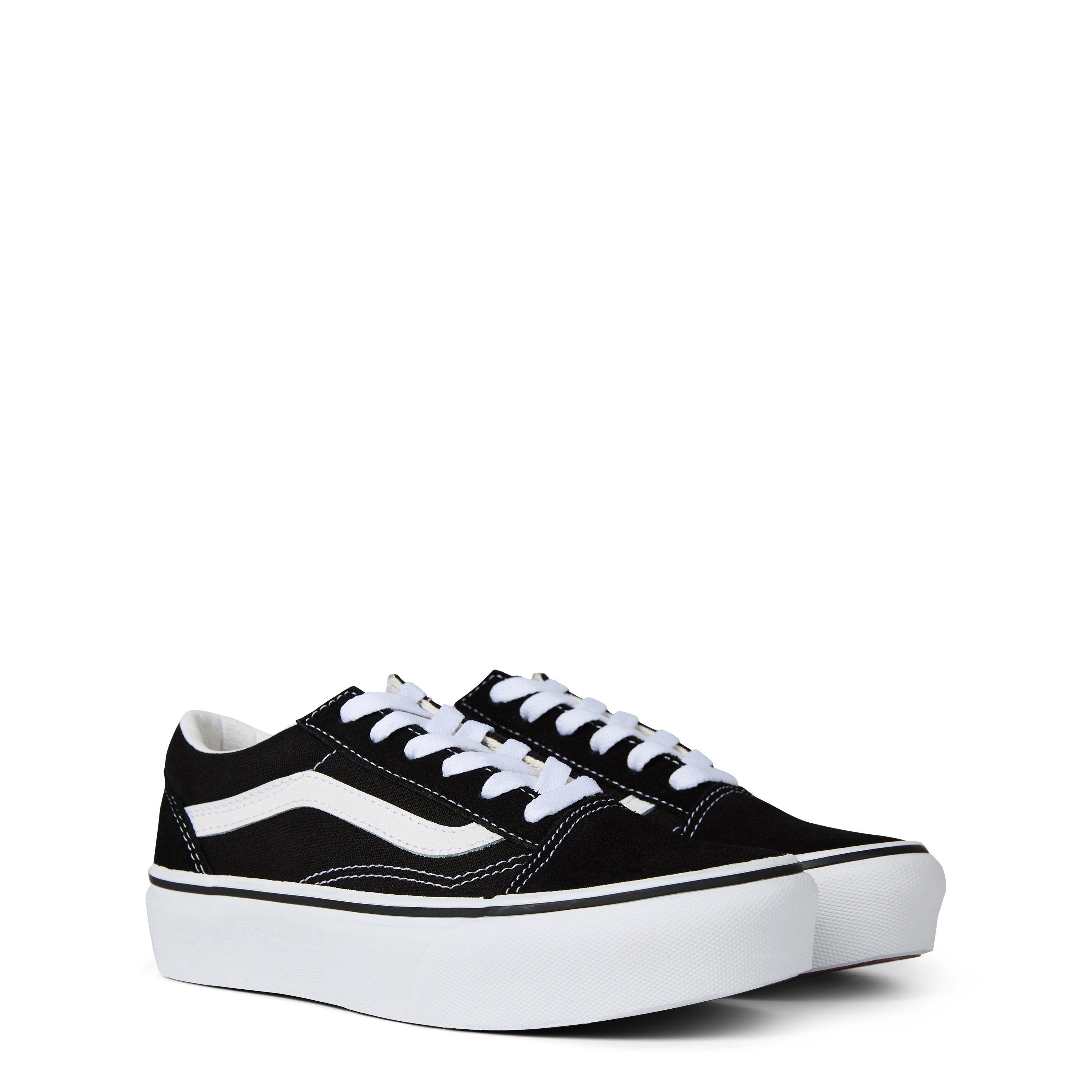 Black/White - Vans - Old School Platform Shoes Juniors - 3