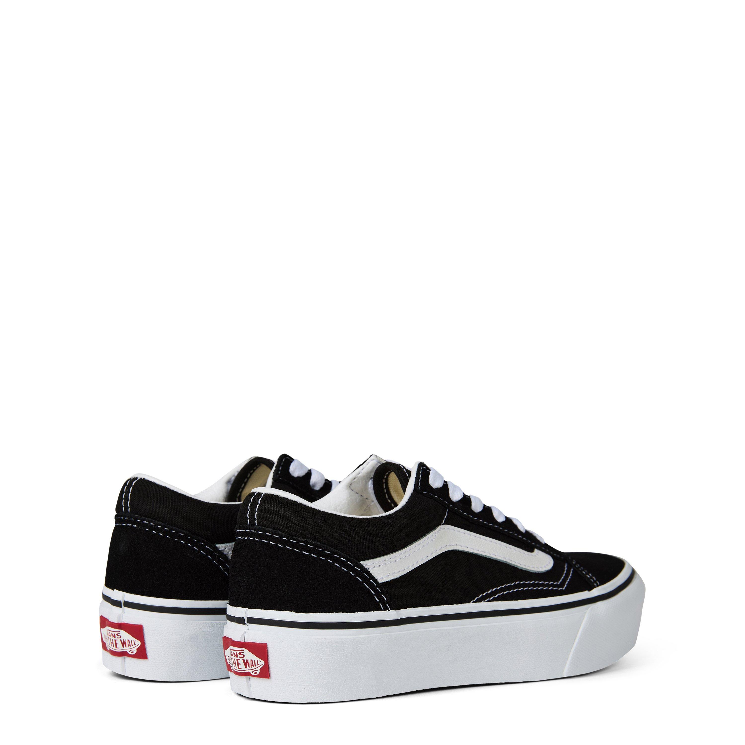 Black/White - Vans - Old School Platform Shoes Juniors - 4