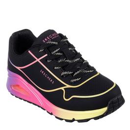 Skechers Skechers Neon Ombre Trim Fashion Lace Up Sne Low-Top Trainers Girls