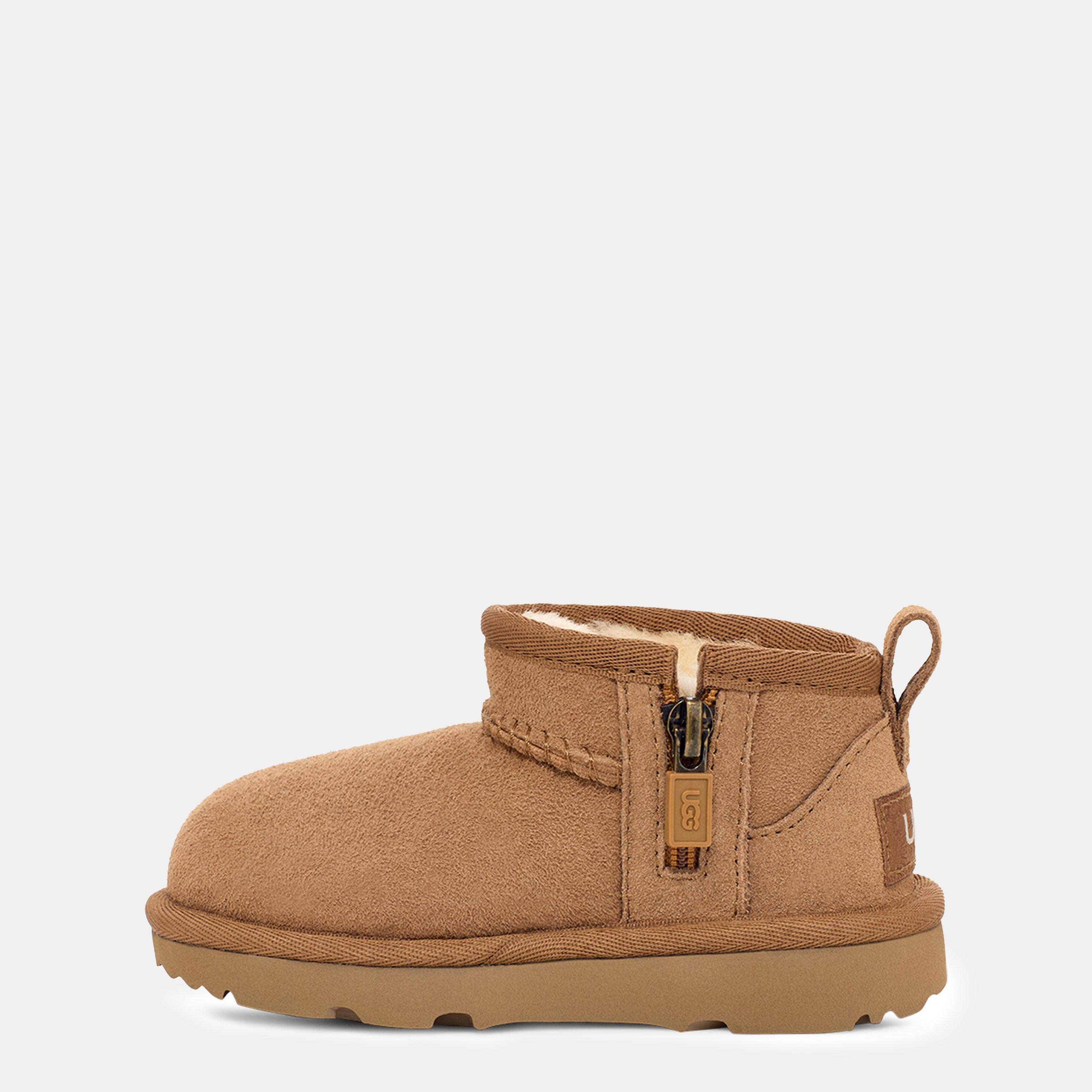 Chestnut CHE - Ugg - Kids' Classic Ultra Mini Sheepskin Snug Boots - 2