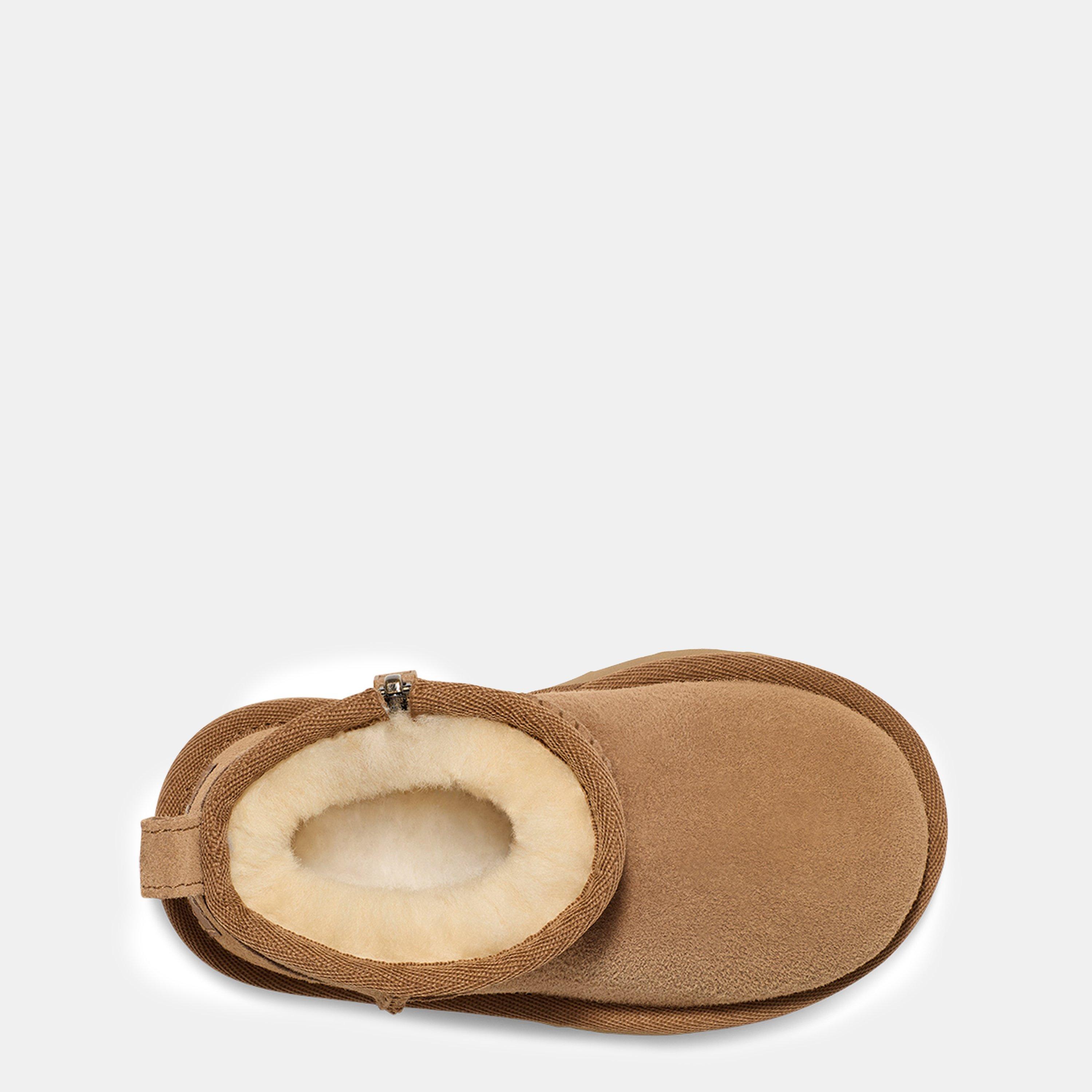 Chestnut CHE - Ugg - Kids' Classic Ultra Mini Sheepskin Snug Boots - 5