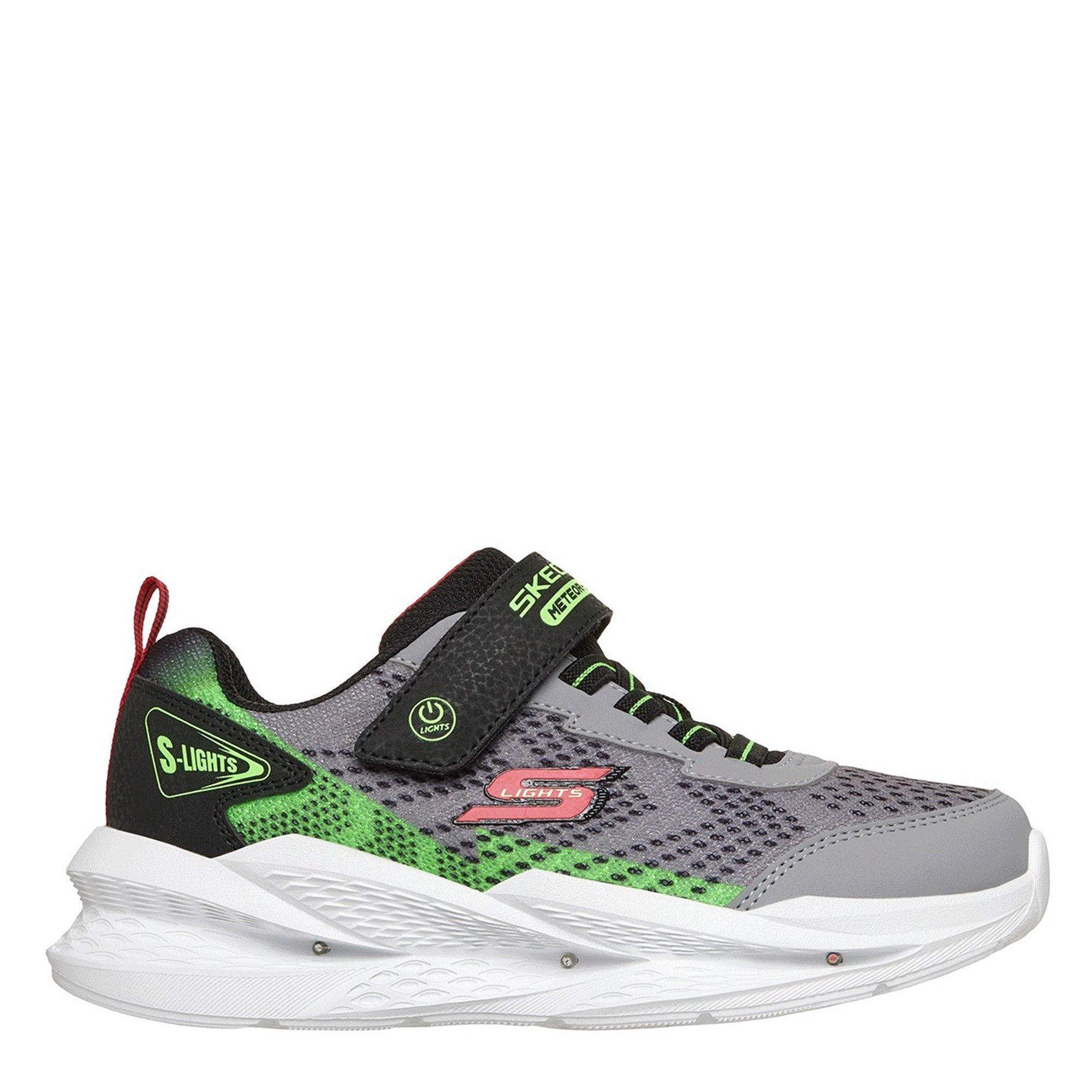 Skechers Lighted Gore & Strap Sneaker W Mult Light Up Trainers Boys