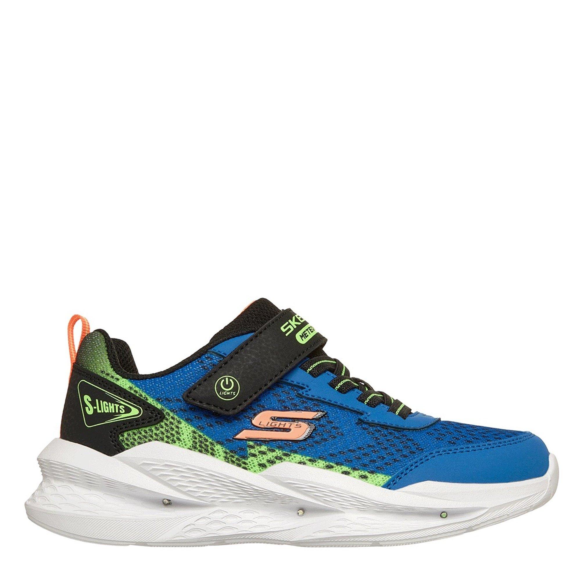Skechers Lighted Gore & Strap Sneaker W Mult Light Up Trainers Boys
