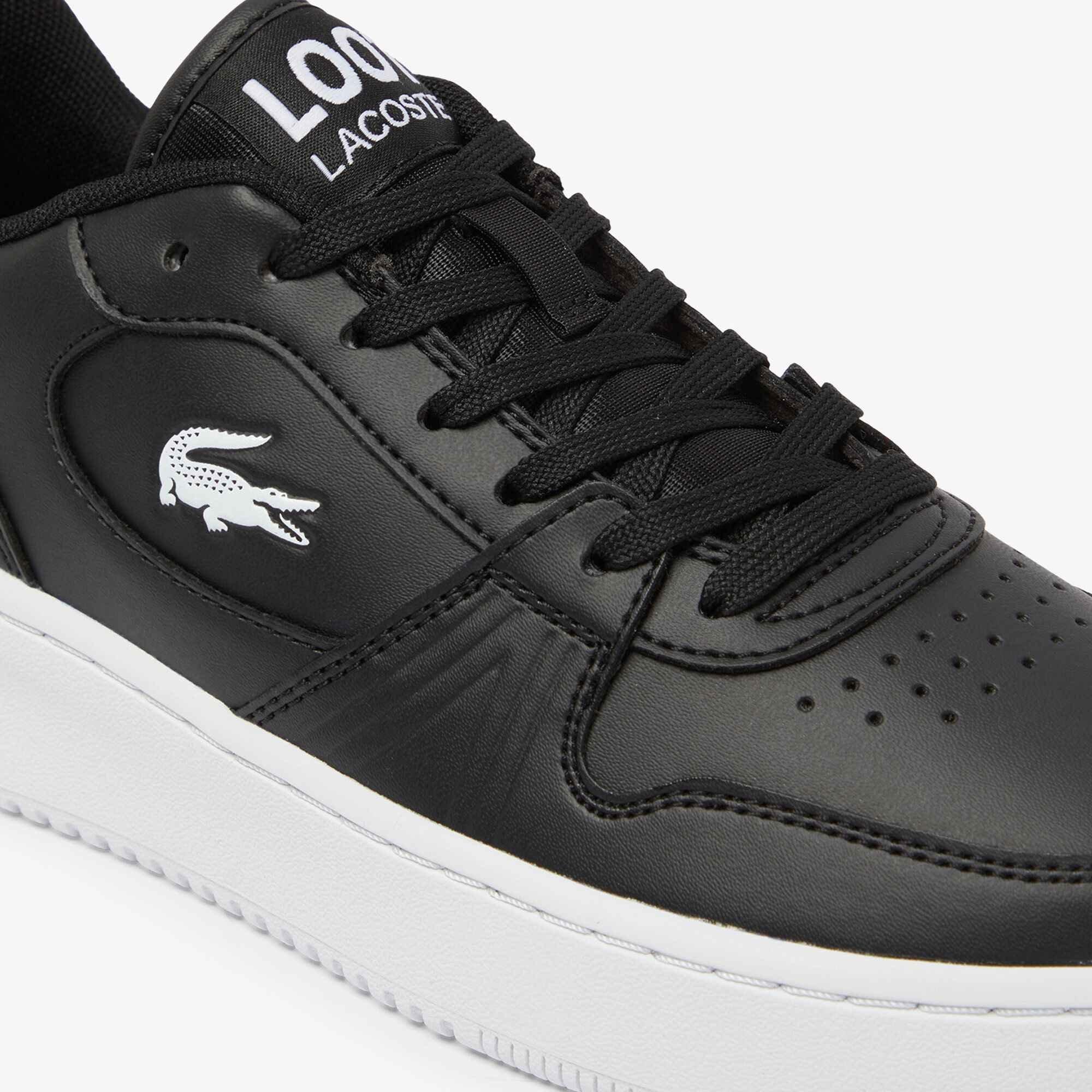 Blk/Wht - Lacoste - T-Clip Set Leather Trainers Juniors - 5