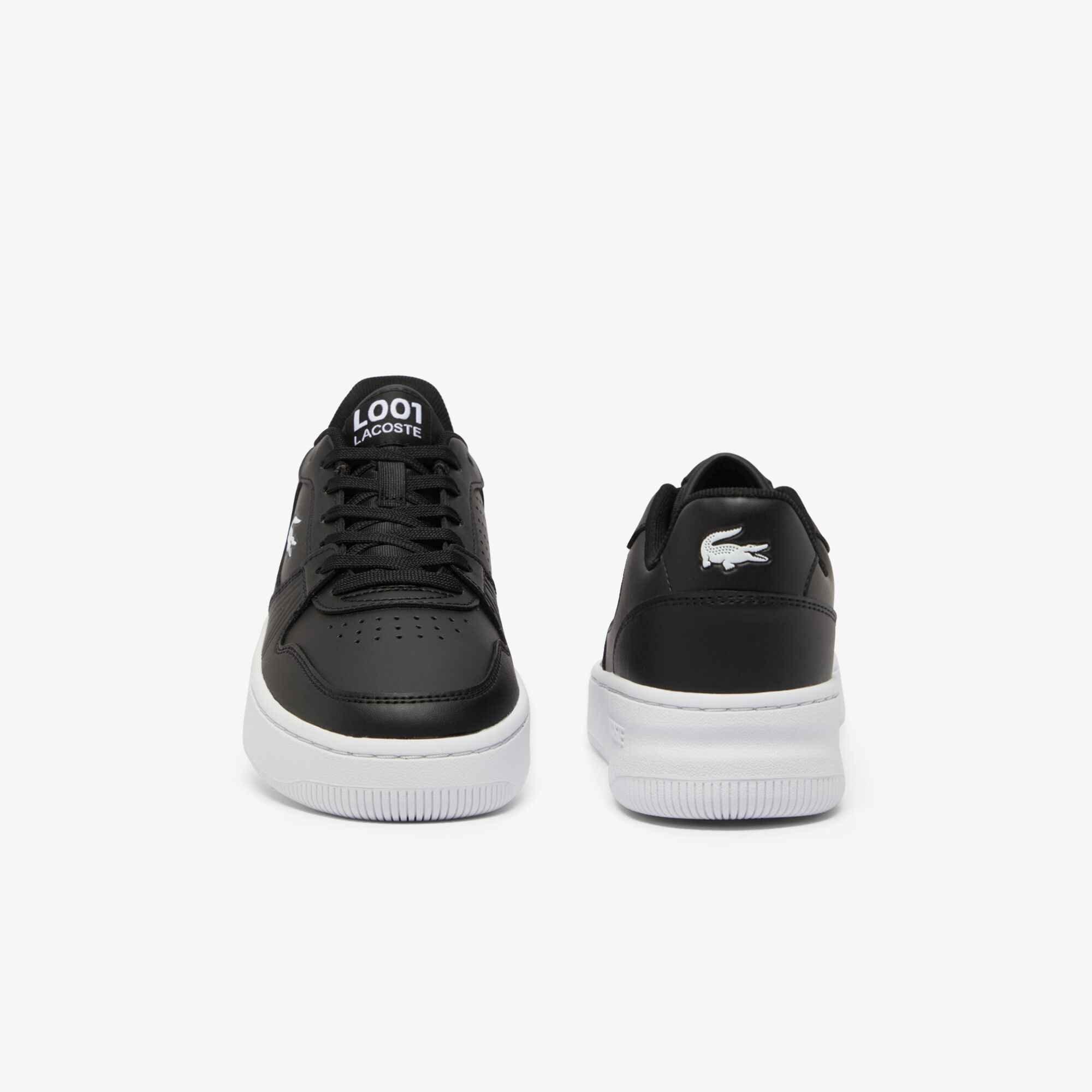 Blk/Wht - Lacoste - T-Clip Set Leather Trainers Juniors - 9