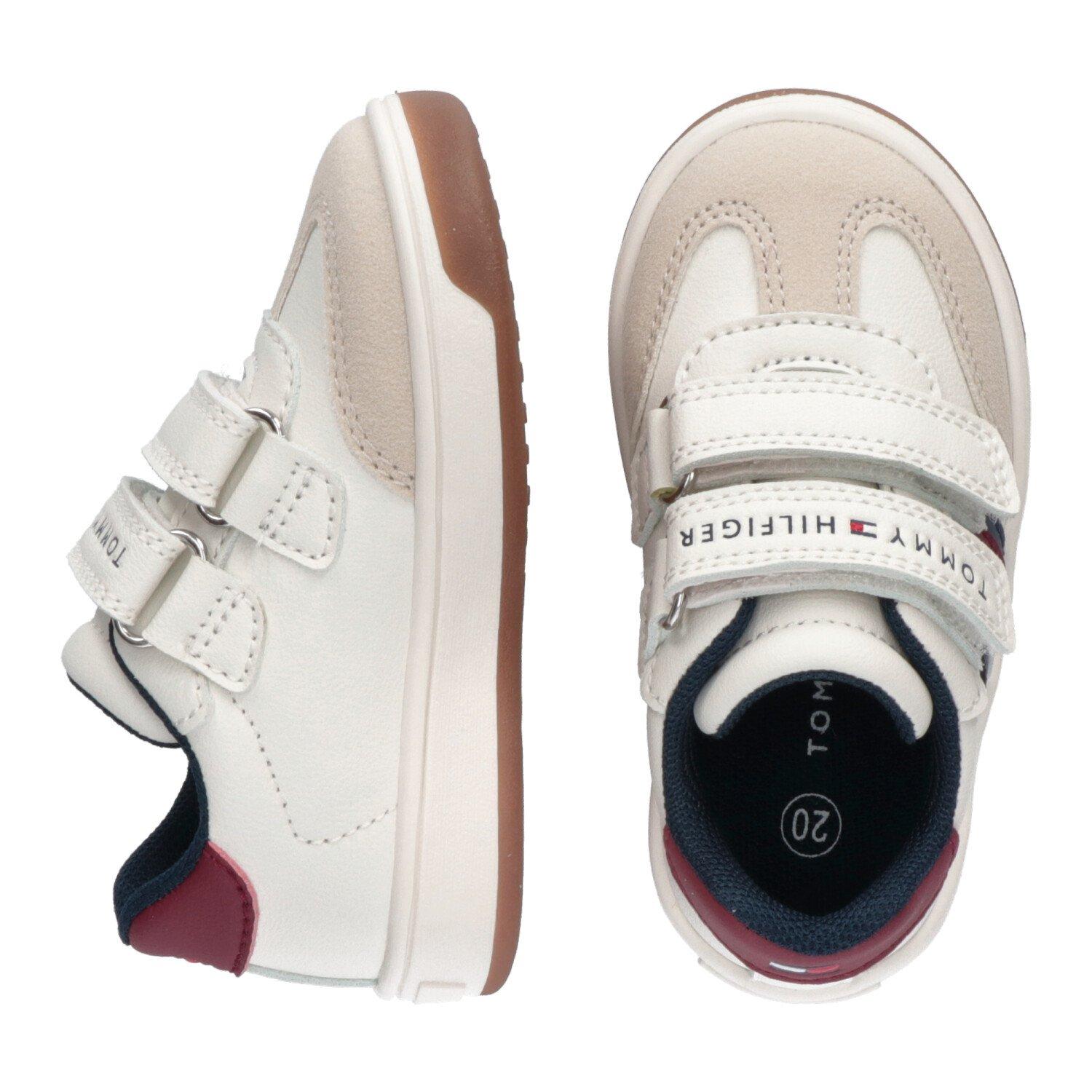 Weiß - Tommy Hilfiger - Flag Hook and Loop Sneakers Infants - 3