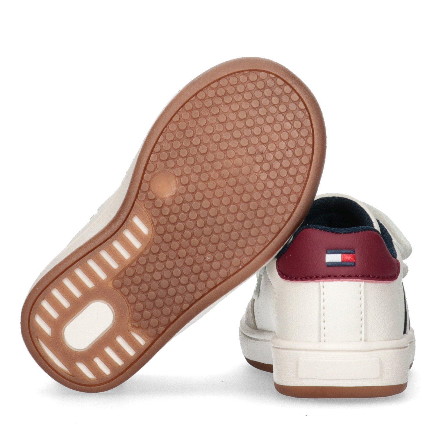 Weiß - Tommy Hilfiger - Flag Hook and Loop Sneakers Infants - 4