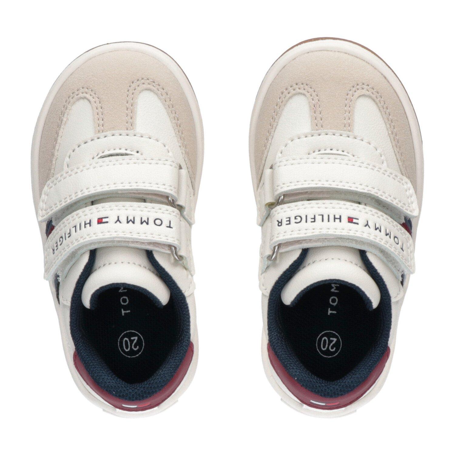 Weiß - Tommy Hilfiger - Flag Hook and Loop Sneakers Infants - 5