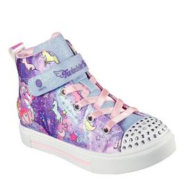 Skechers Skechers Tinsel Unicorn Gore & Strap Sneaker High-Top Trainers Girls