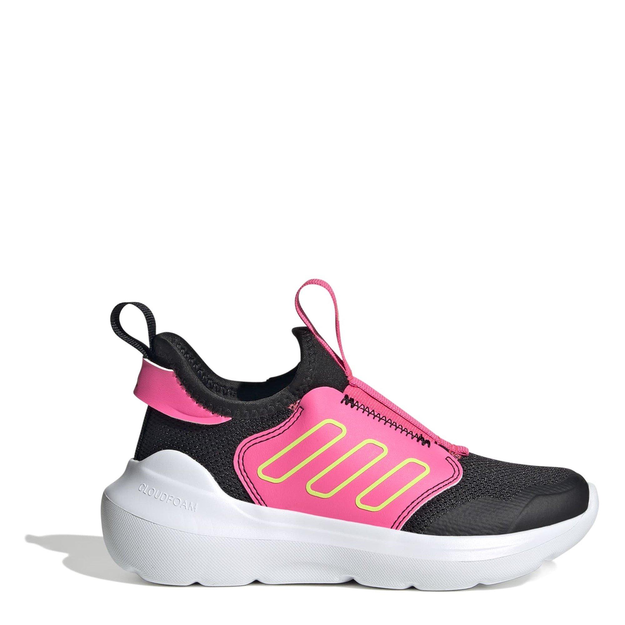 Adidas Girls Tensaur Comfort Shoes Childrens - Black/Pink - C11 (29)