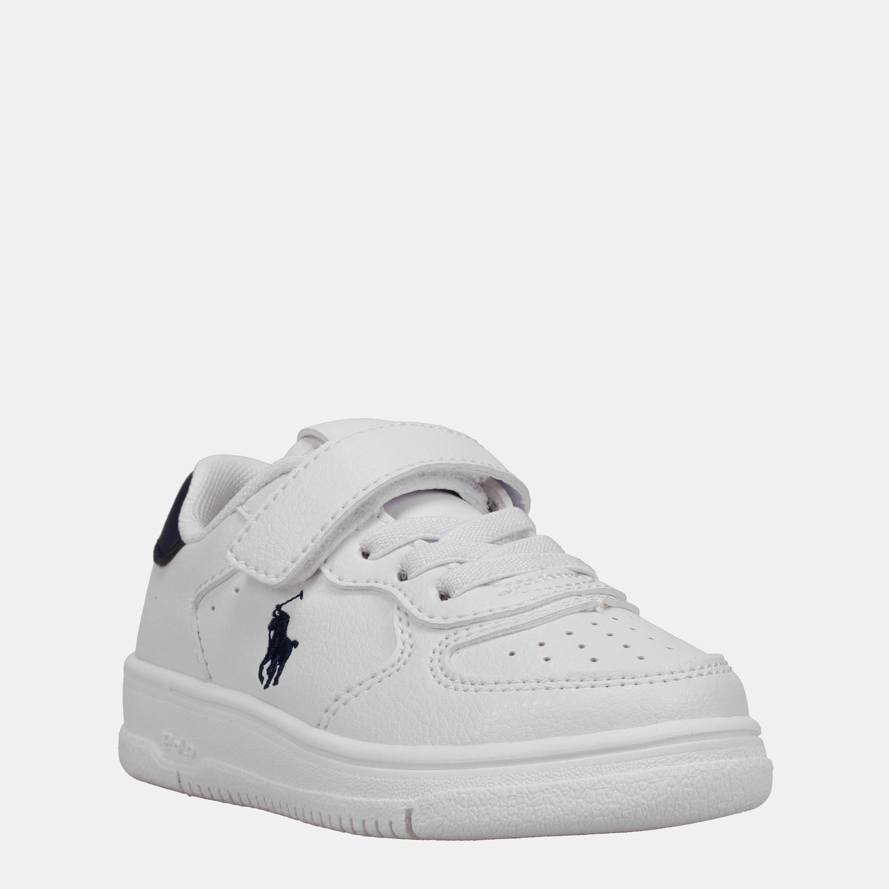 Polo Ralph Lauren  Masters Court Trainers Infants - White/Navy - C9 (27)