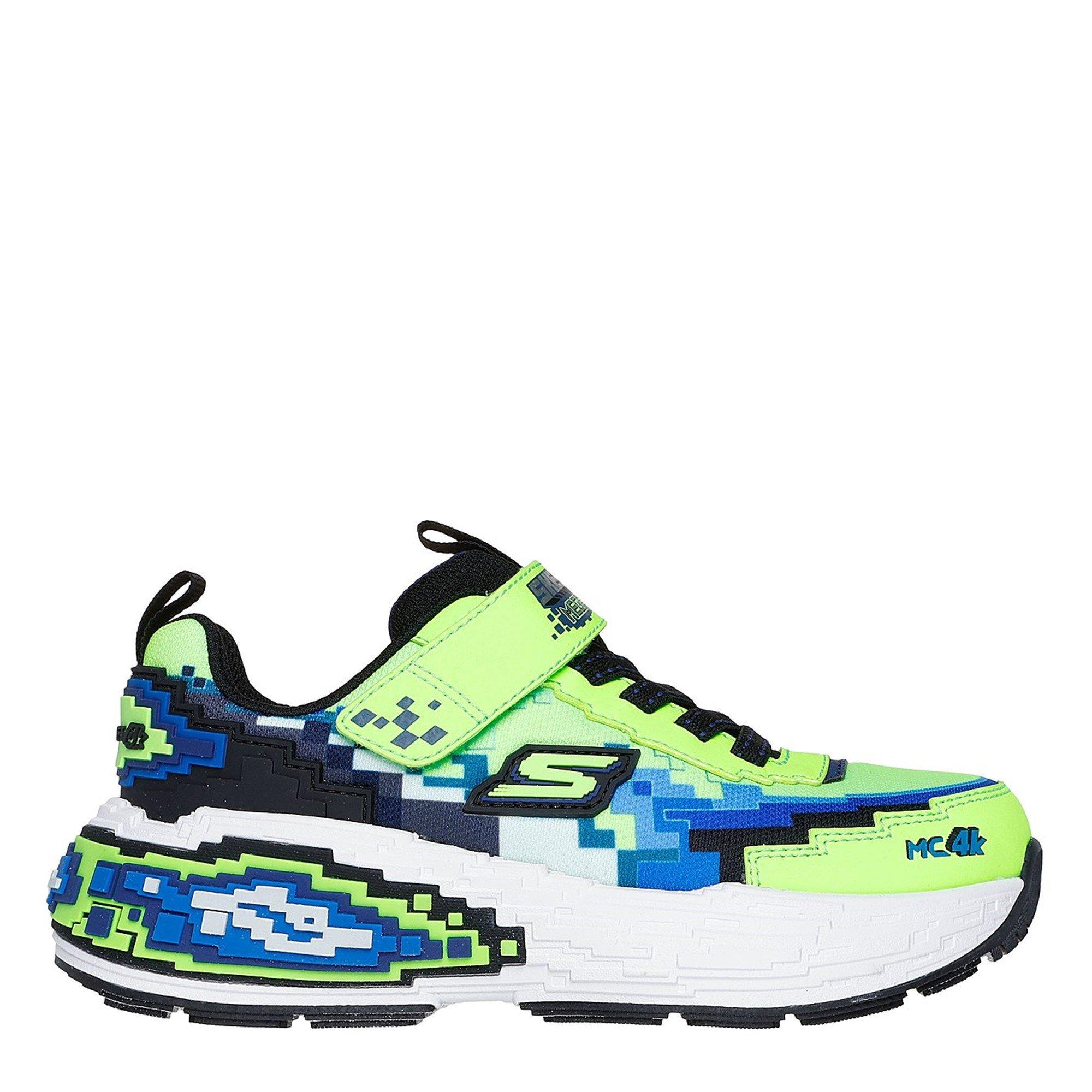 Verde - Skechers - Gore & Strap Sneaker W Pixel Detail Runners Boys - 3