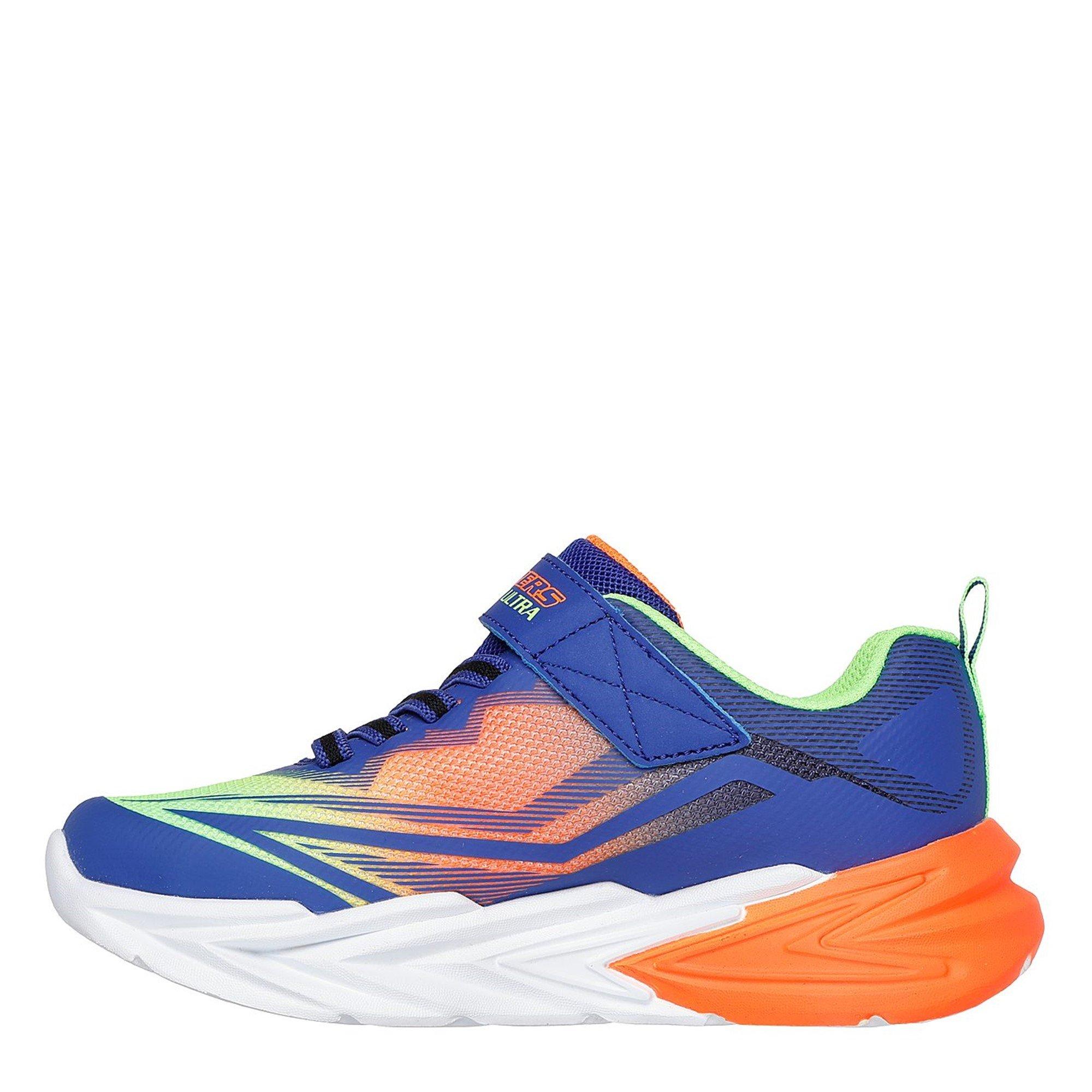 Blauw/Oranje - Skechers - Flex-Glow 4k Runners Boys - 2