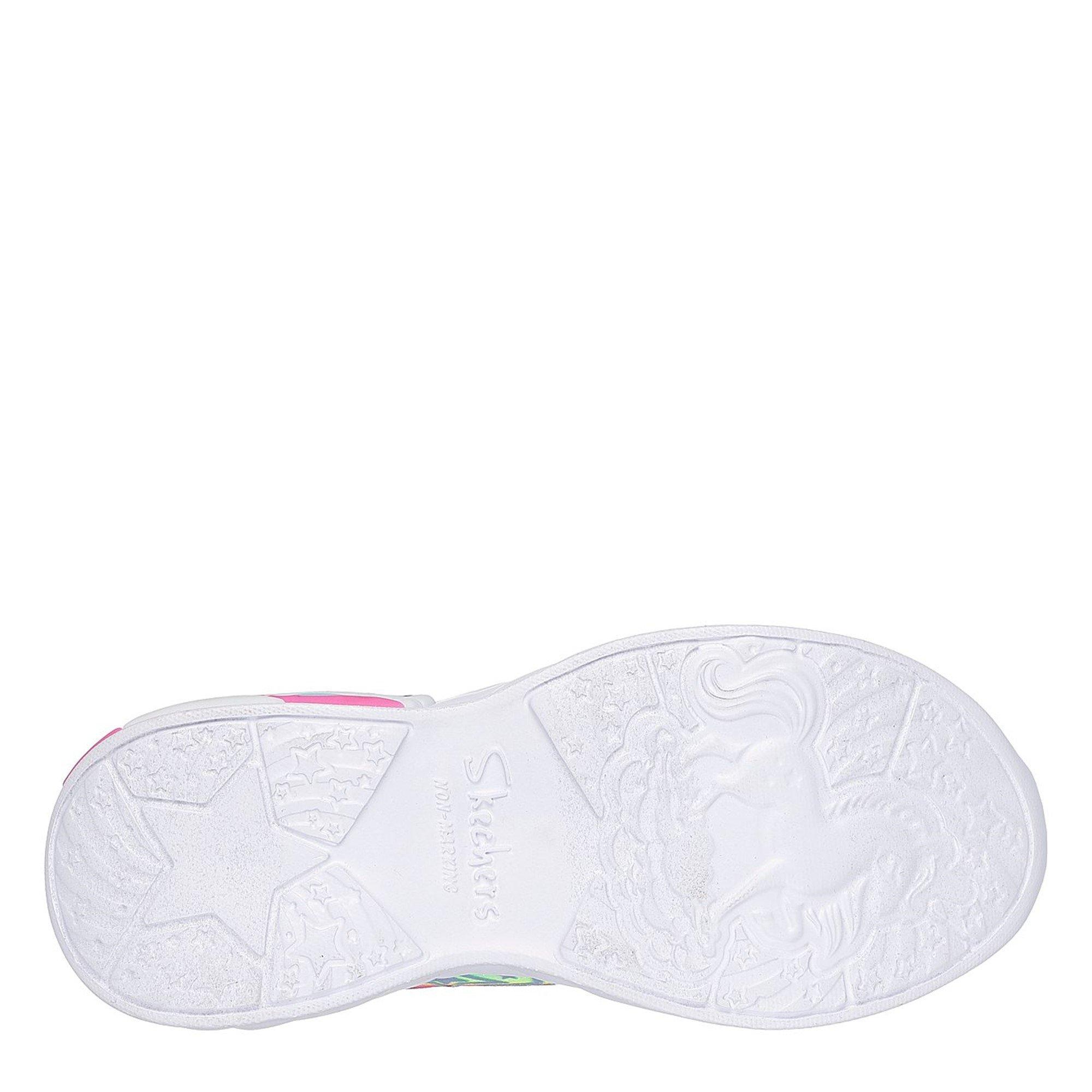 Paars - Skechers - Lighted Slip-Ins Unicorn Bungee Sne Light Up Trainers Girls - 4