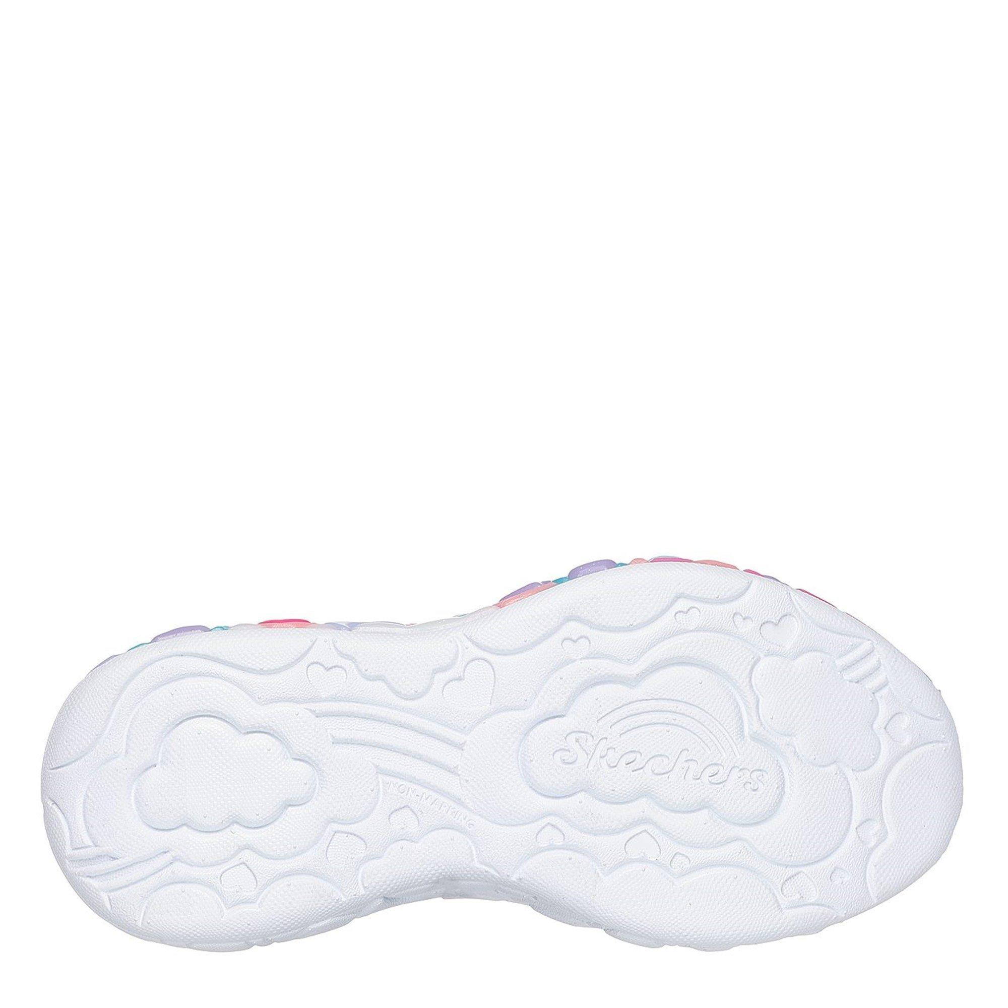 Pink - Skechers - Eternal Heart Lights Light Up Trainers Girls - 4