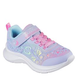 Skechers Skechers Flower Theme Kpu Water Repellent Sn Runners Girls