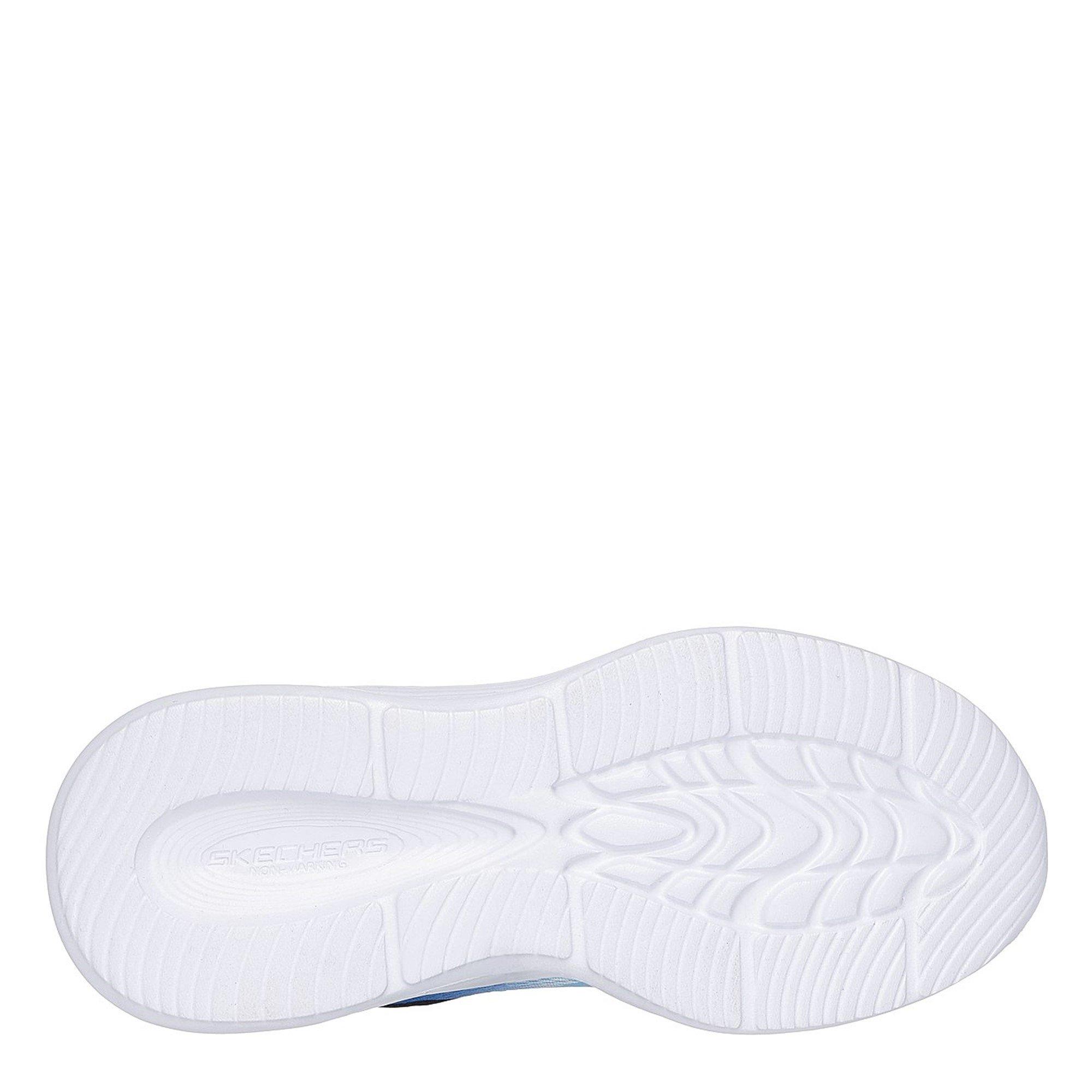 Blu - Skechers - Lighted Gore & Strap Sneaker W Ombr Light Up Trainers Girls - 4