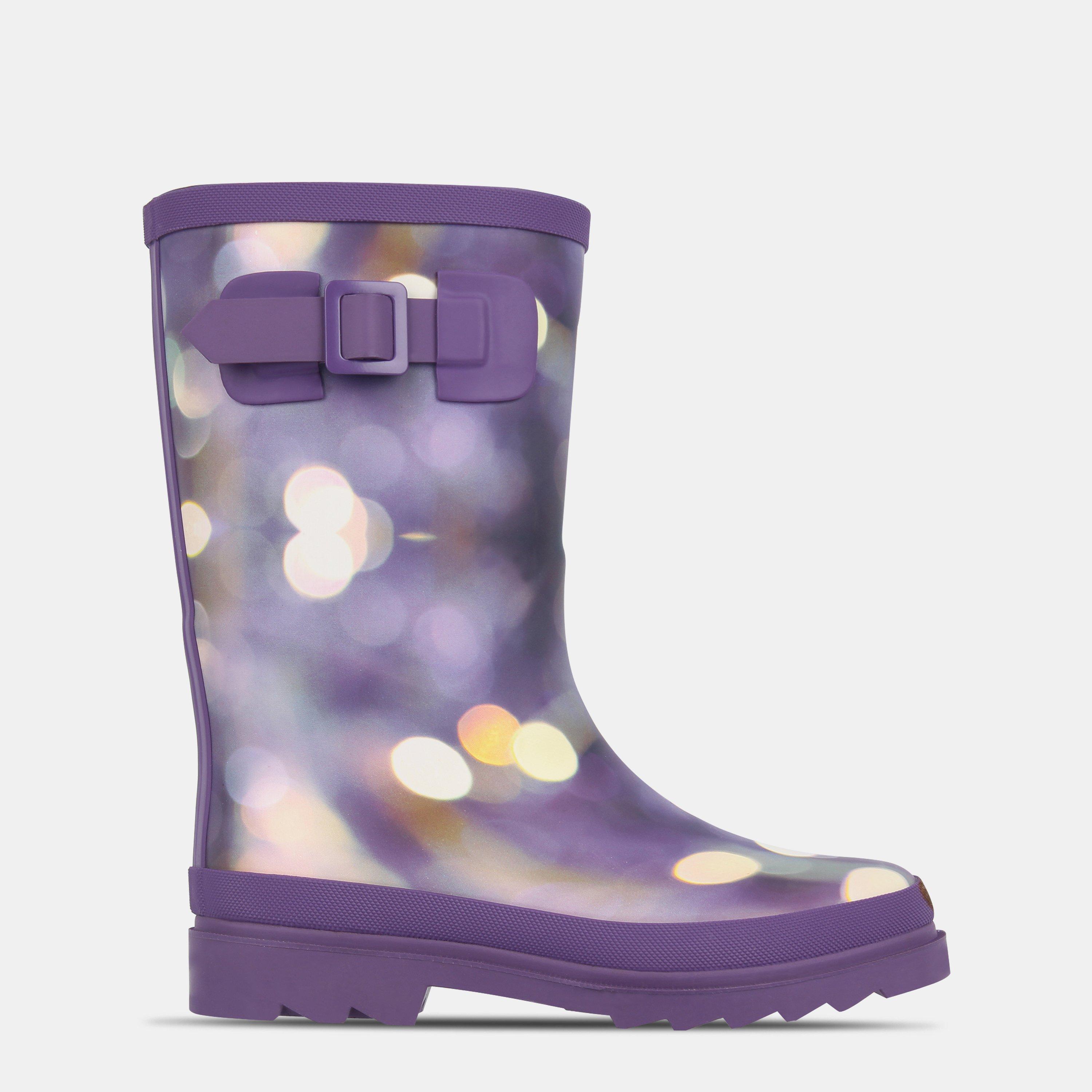 Gelert Girls Kids Marble Waterproof Rubber Sole Wellingtons - Purple - C11 (29)