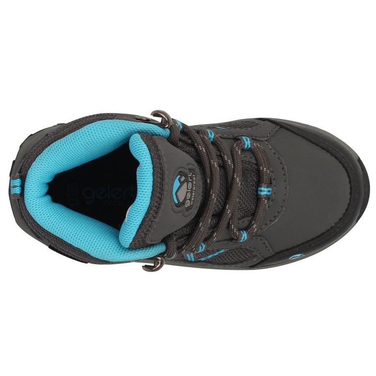 Charbon/Bleu - Gelert - Horizon Mid Waterproof Infants Walking Boots - 3