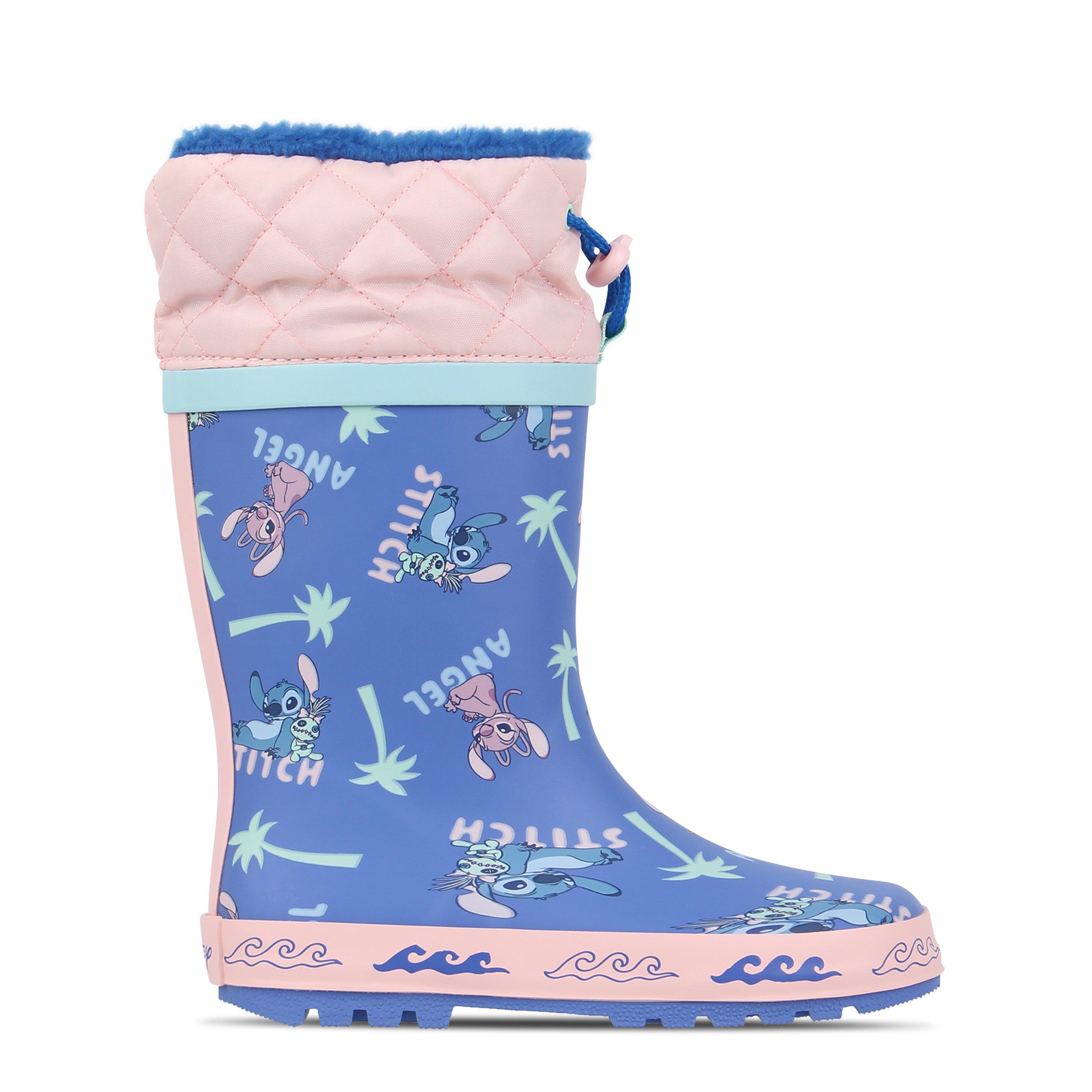 Character  Kids Cuff Wellies - Lilo And Stitch - C7 (25)