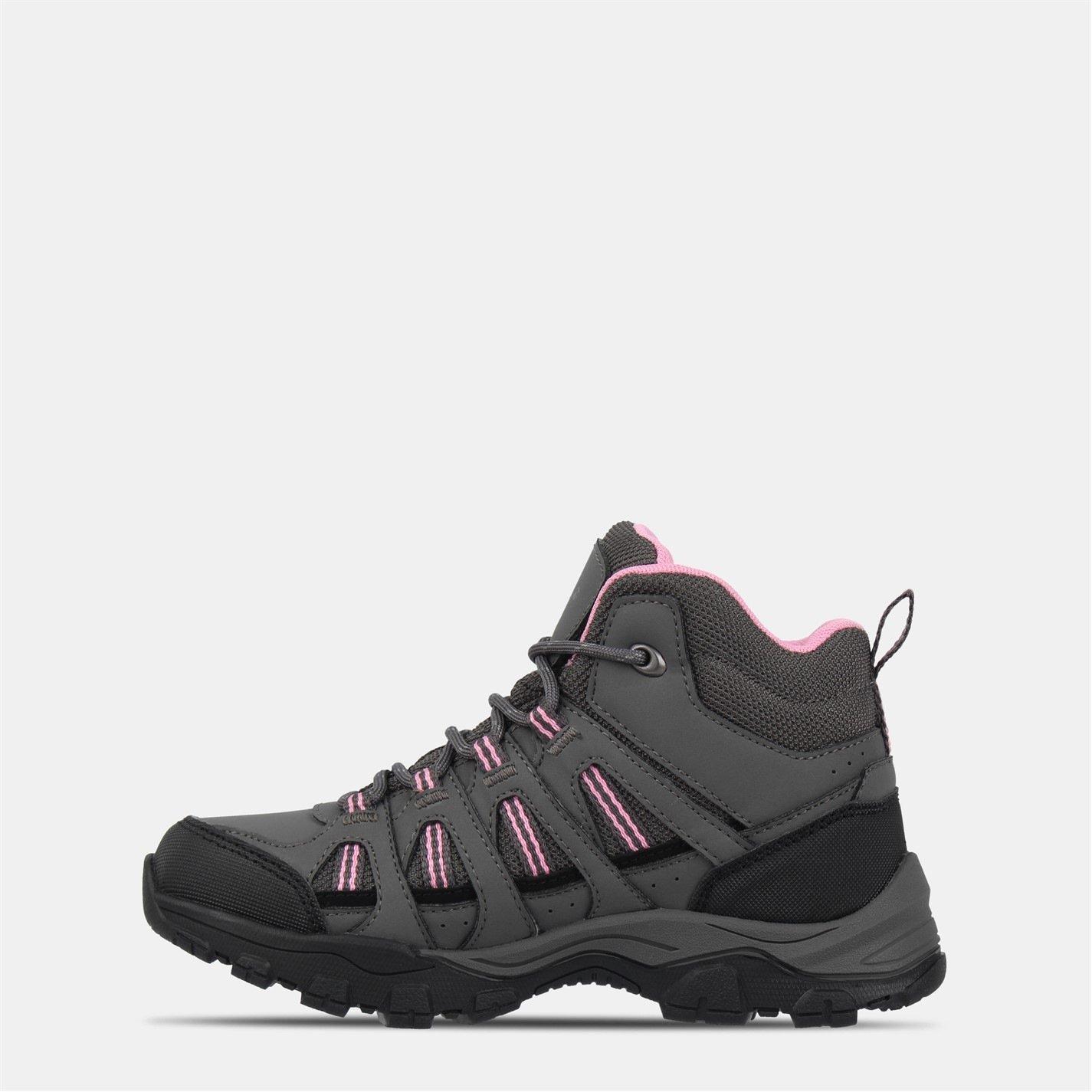 Charcoal/Pink - Gelert - Horizon Waterproof Walking Boots Childrens - 2