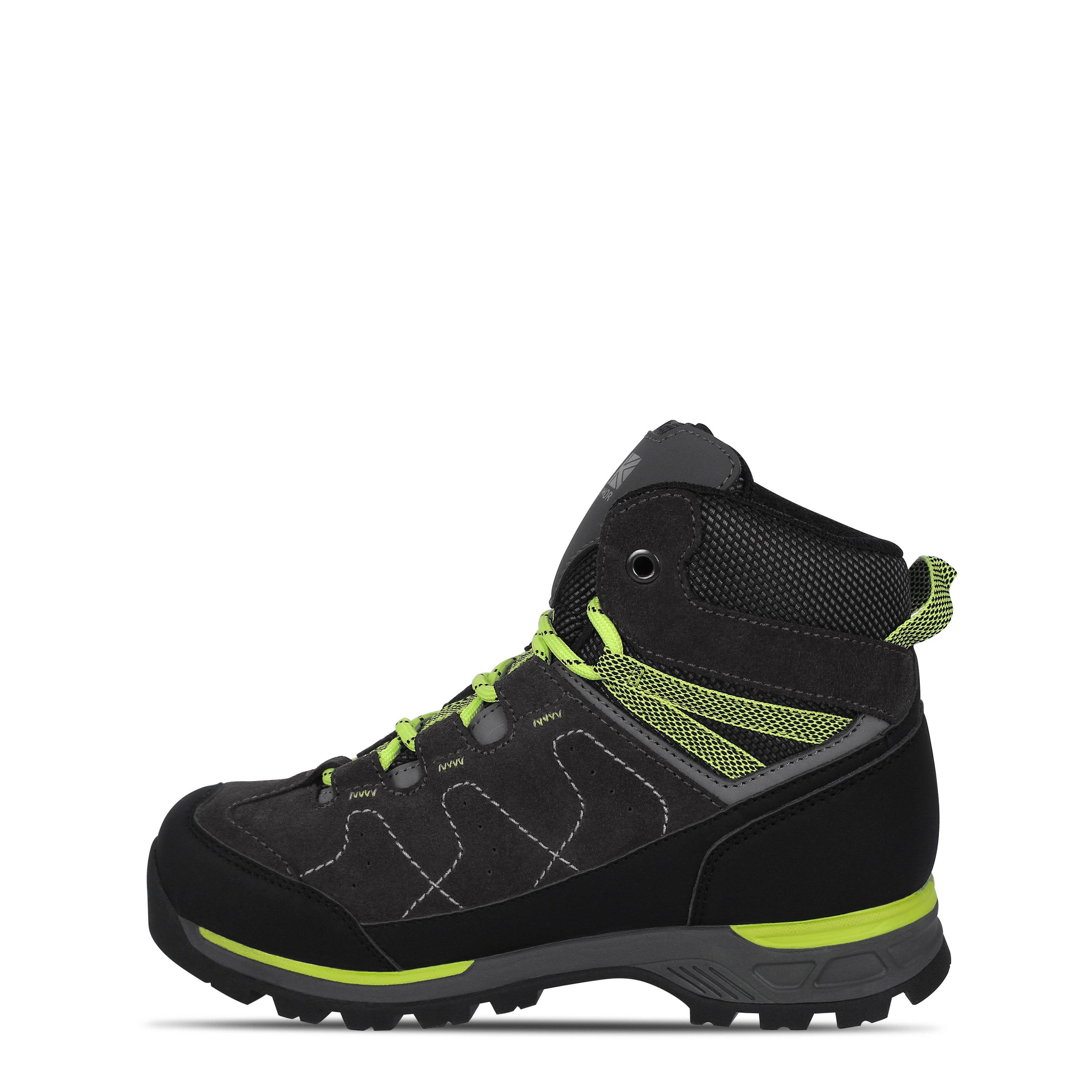 Charcoal/Green - Karrimor - Hot Rock Waterproof Walking Boots Childrens - 2