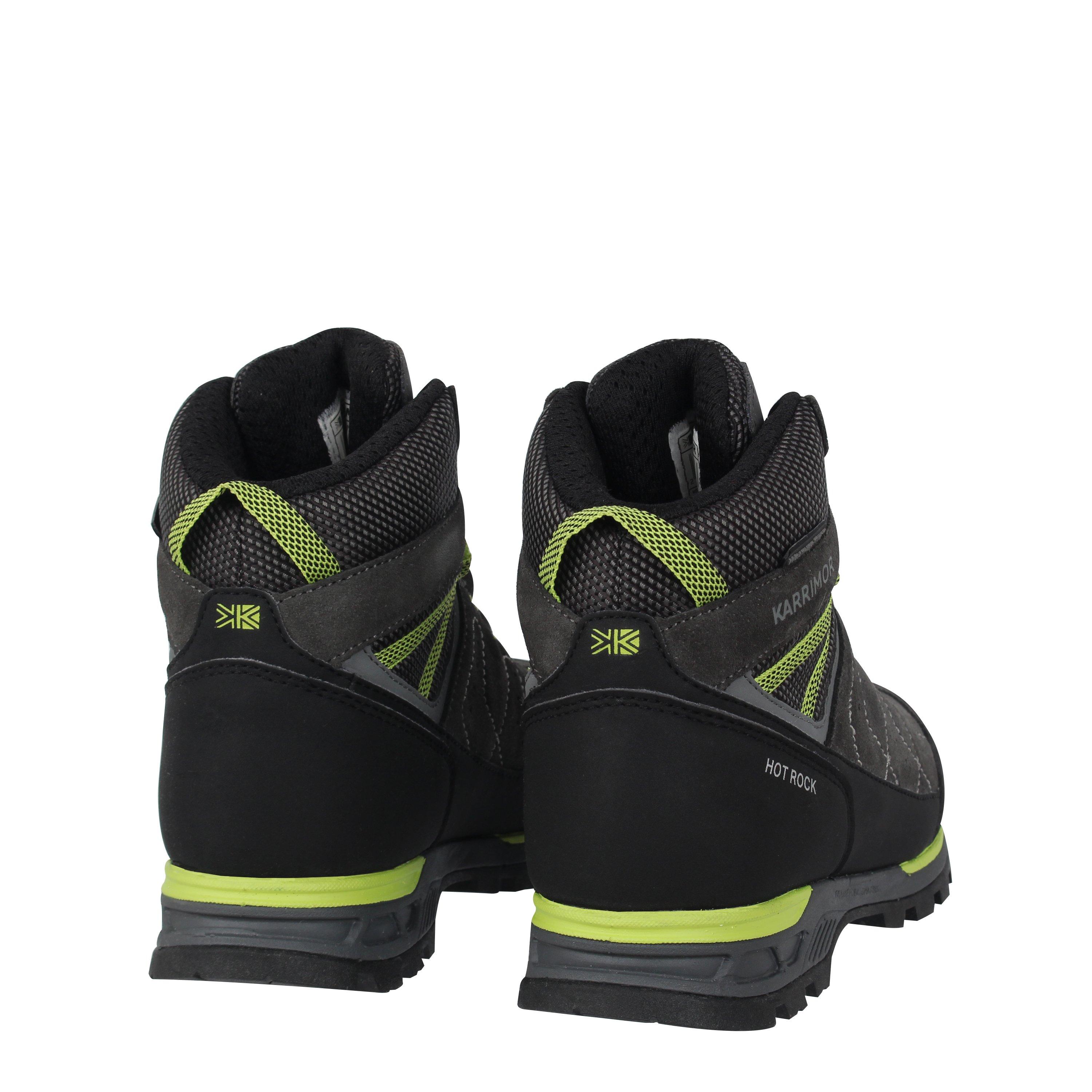 Charcoal/Green - Karrimor - Hot Rock Waterproof Walking Boots Childrens - 4