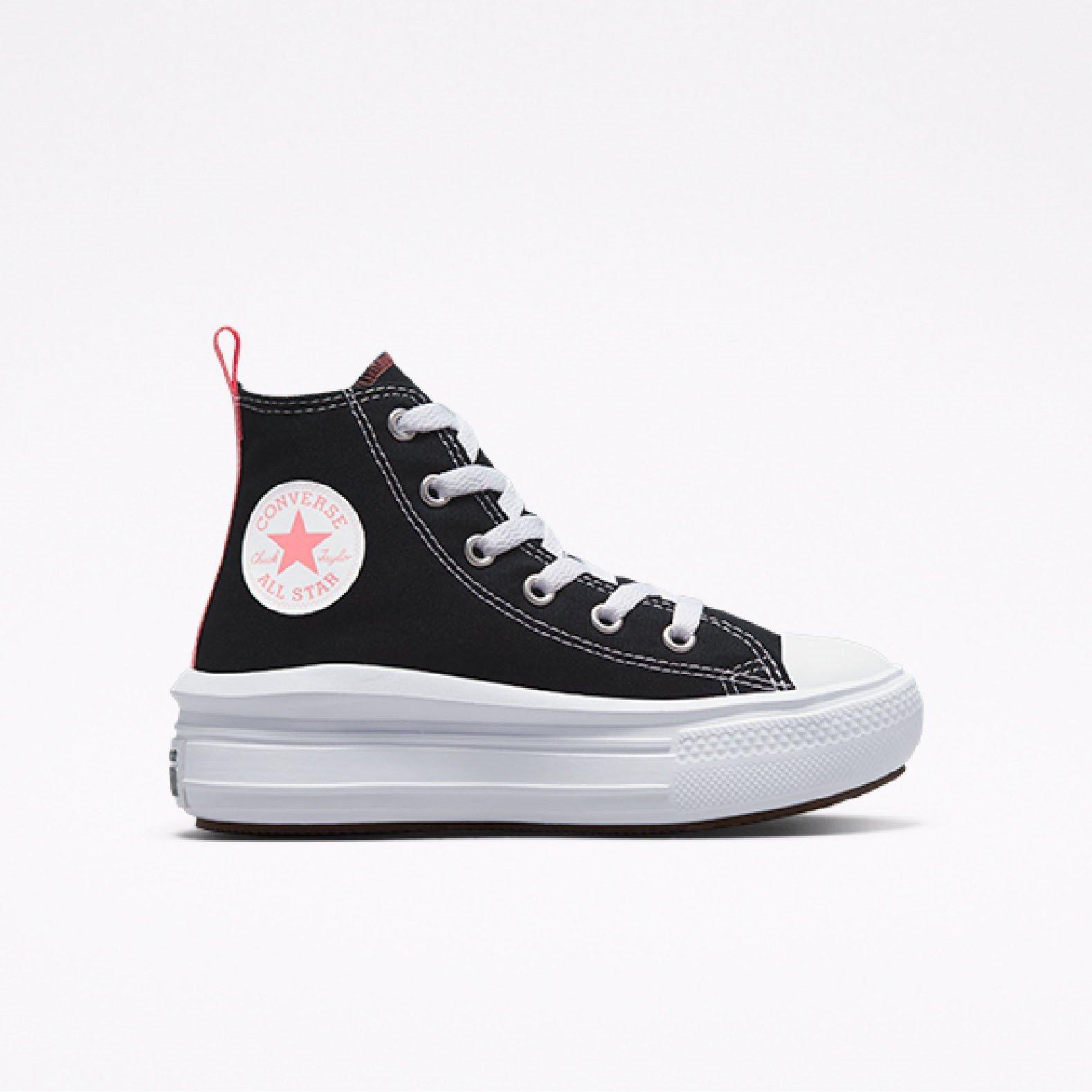 001-Black/Nat - Converse - Unisex Kids' Chuck Taylor All Star Mov Canvas High-Top Trainers - 1
