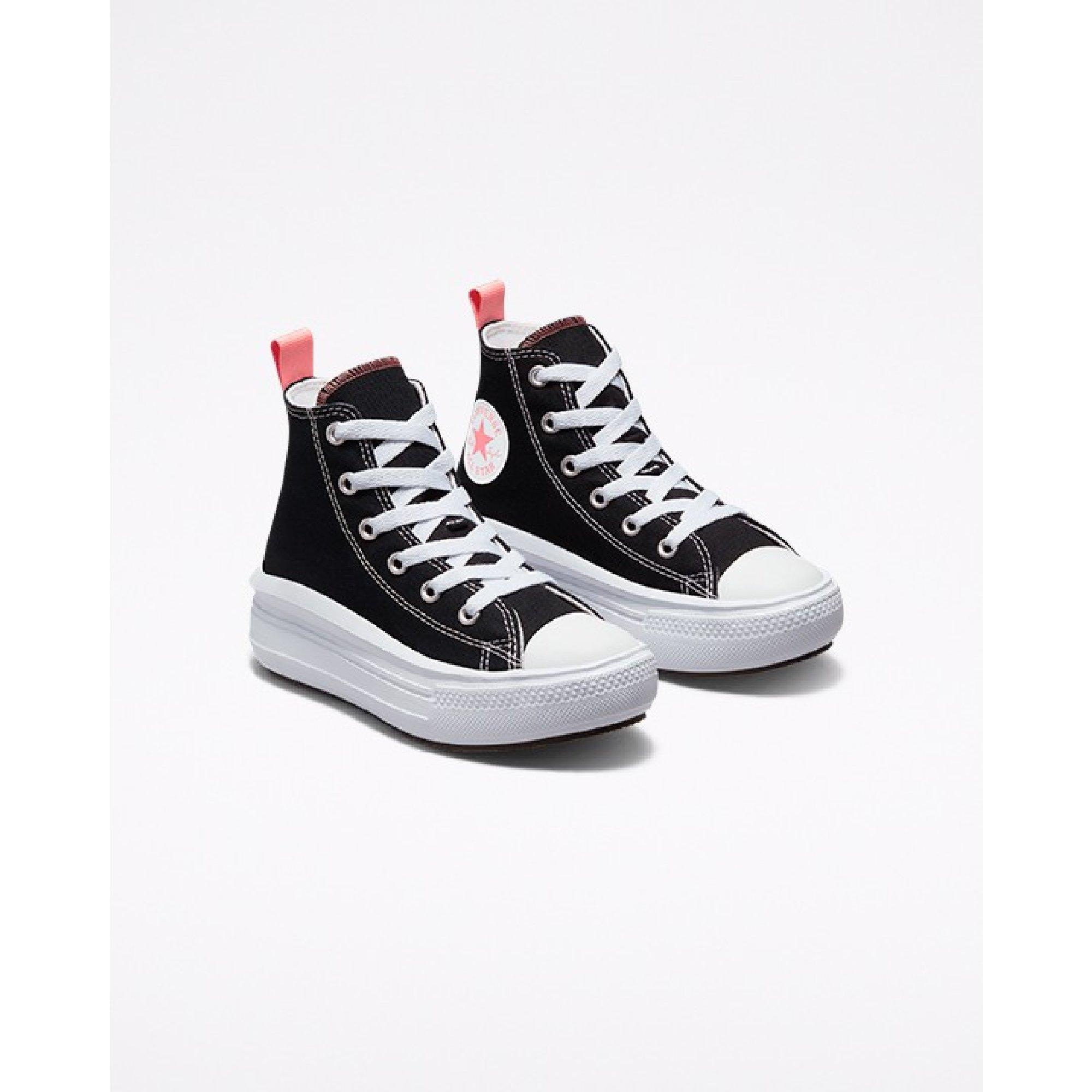 001-Black/Nat - Converse - Unisex Kids' Chuck Taylor All Star Mov Canvas High-Top Trainers - 3