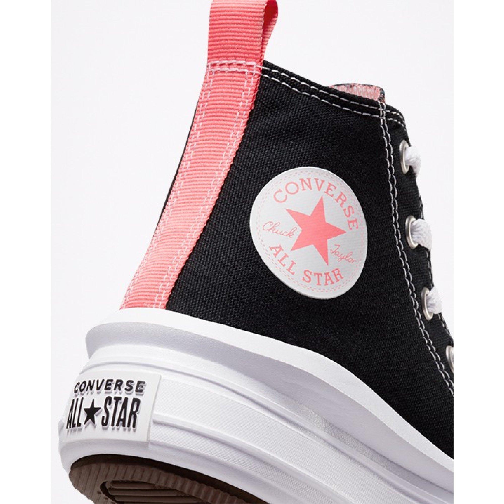 001-Black/Nat - Converse - Unisex Kids' Chuck Taylor All Star Mov Canvas High-Top Trainers - 6