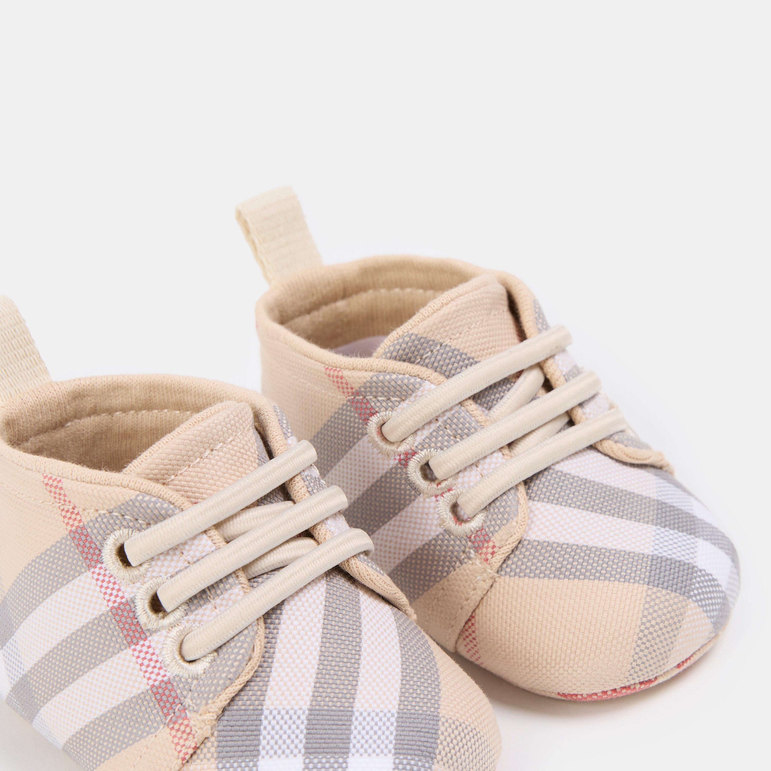 Beige A2205 - Burberry - Unisex Kids' Crib Shoes - 3