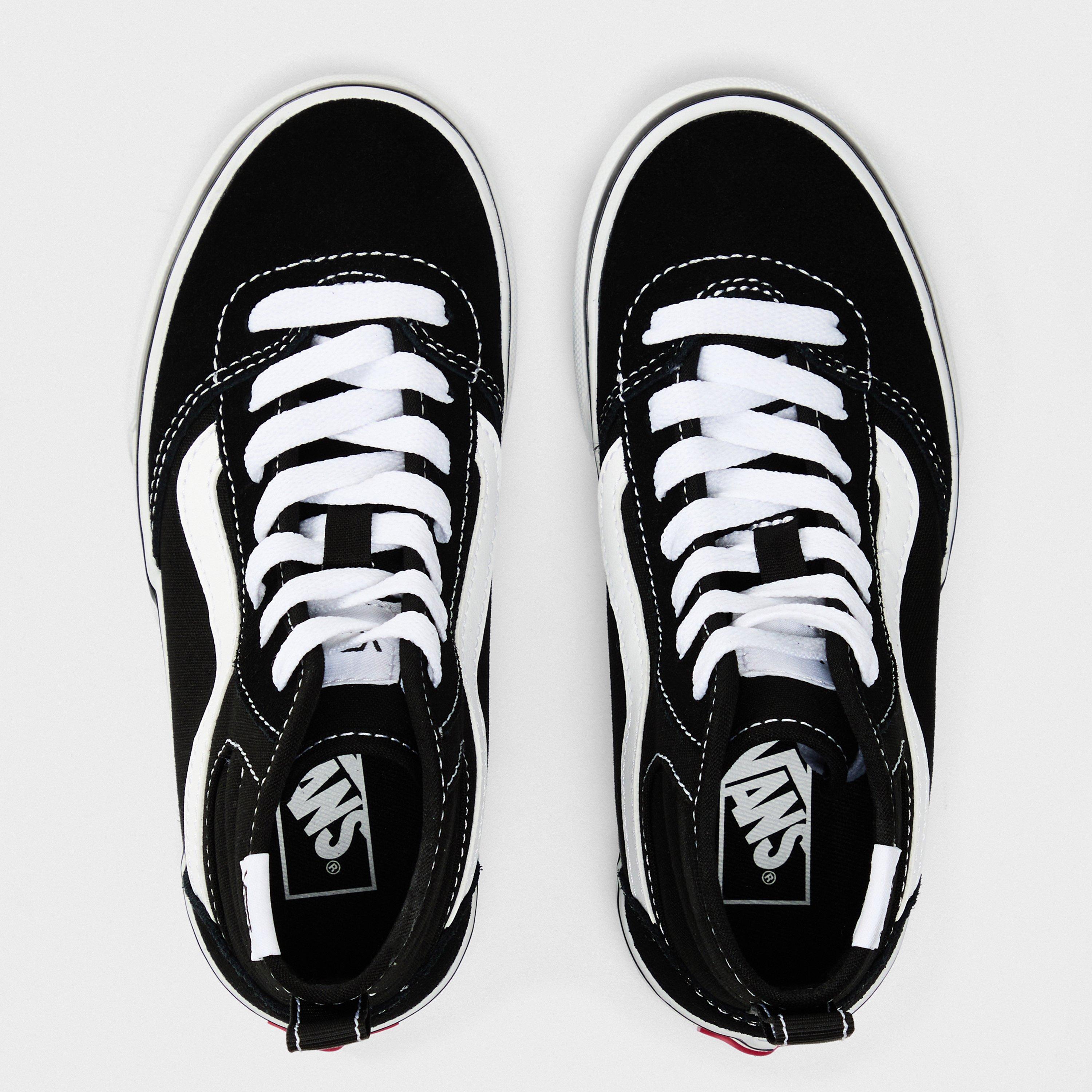 Black/White BA2 - Vans - Kids' Ashwood Canvas High-Top Trainers - 4
