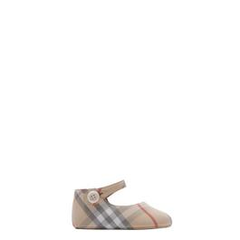 Burberry Infants' All Over Check Print Cotton Taylor Mary Janes