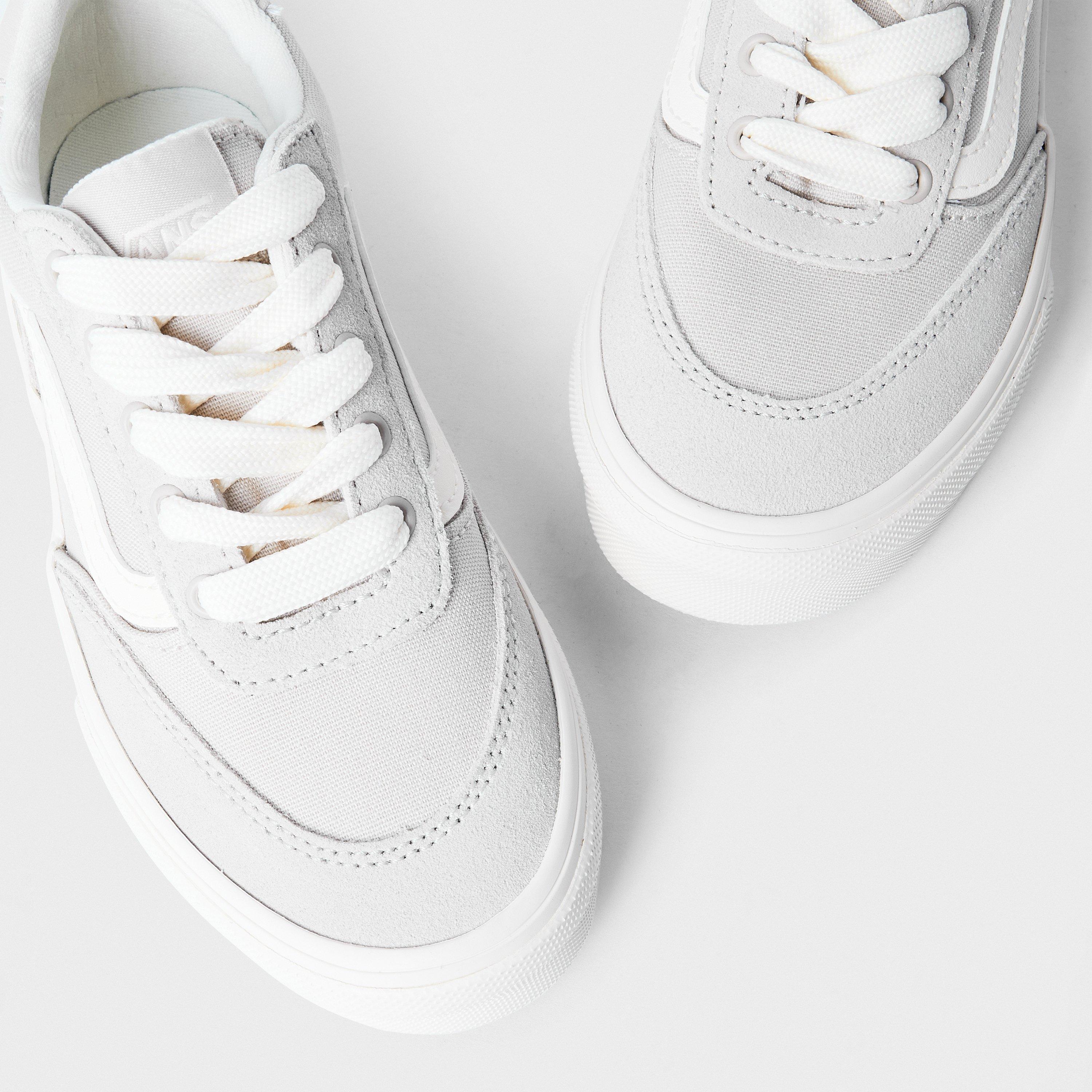 Taupe EN9 - Vans - Kids Brooklyn Canvas Trainers - 3